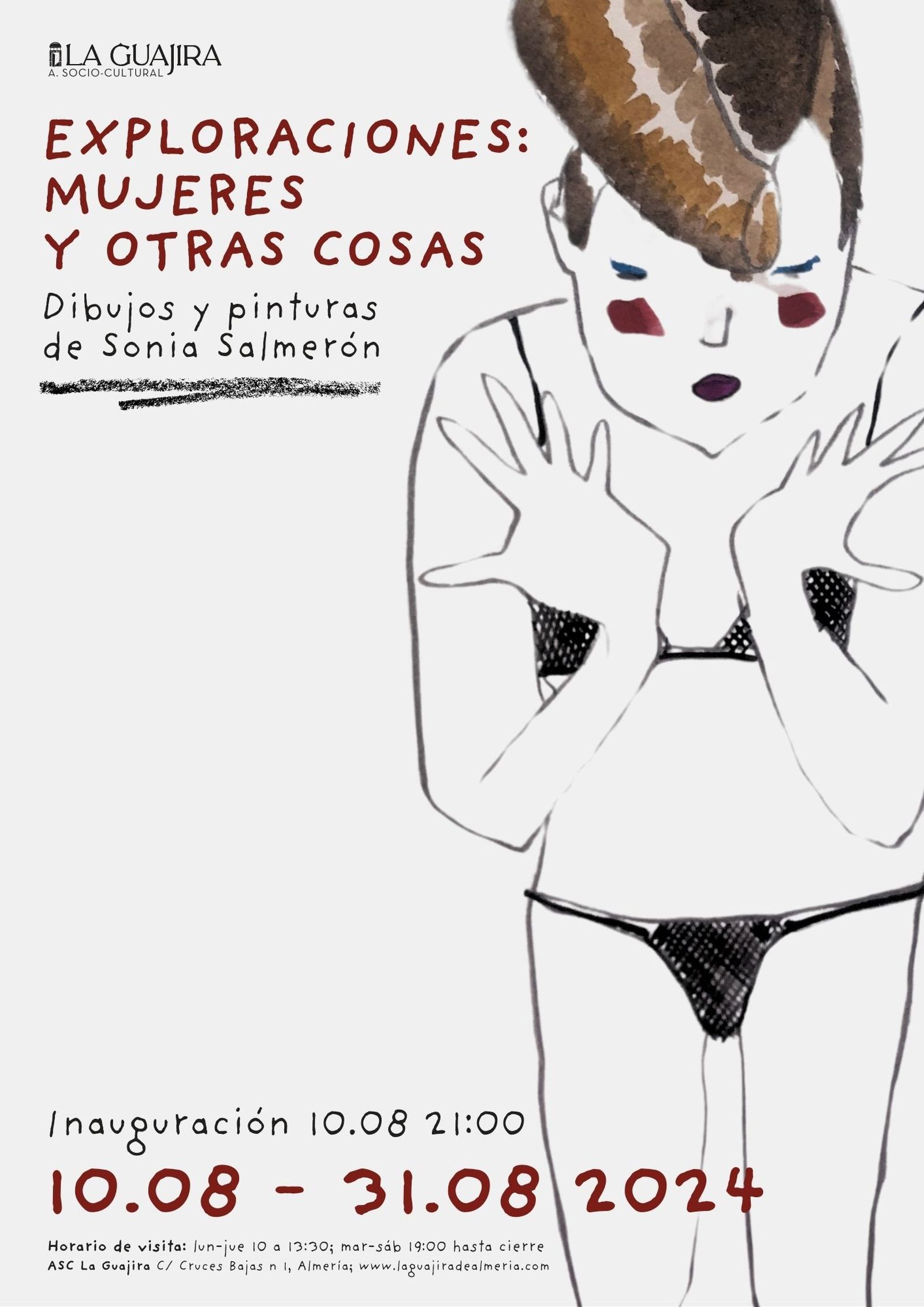 Cartel anunciador de la exposición de Sonia Salmerón.