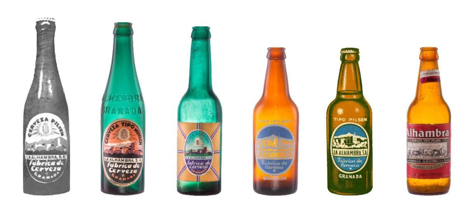 Evolución de los antiguos etiquetados de Alhambra