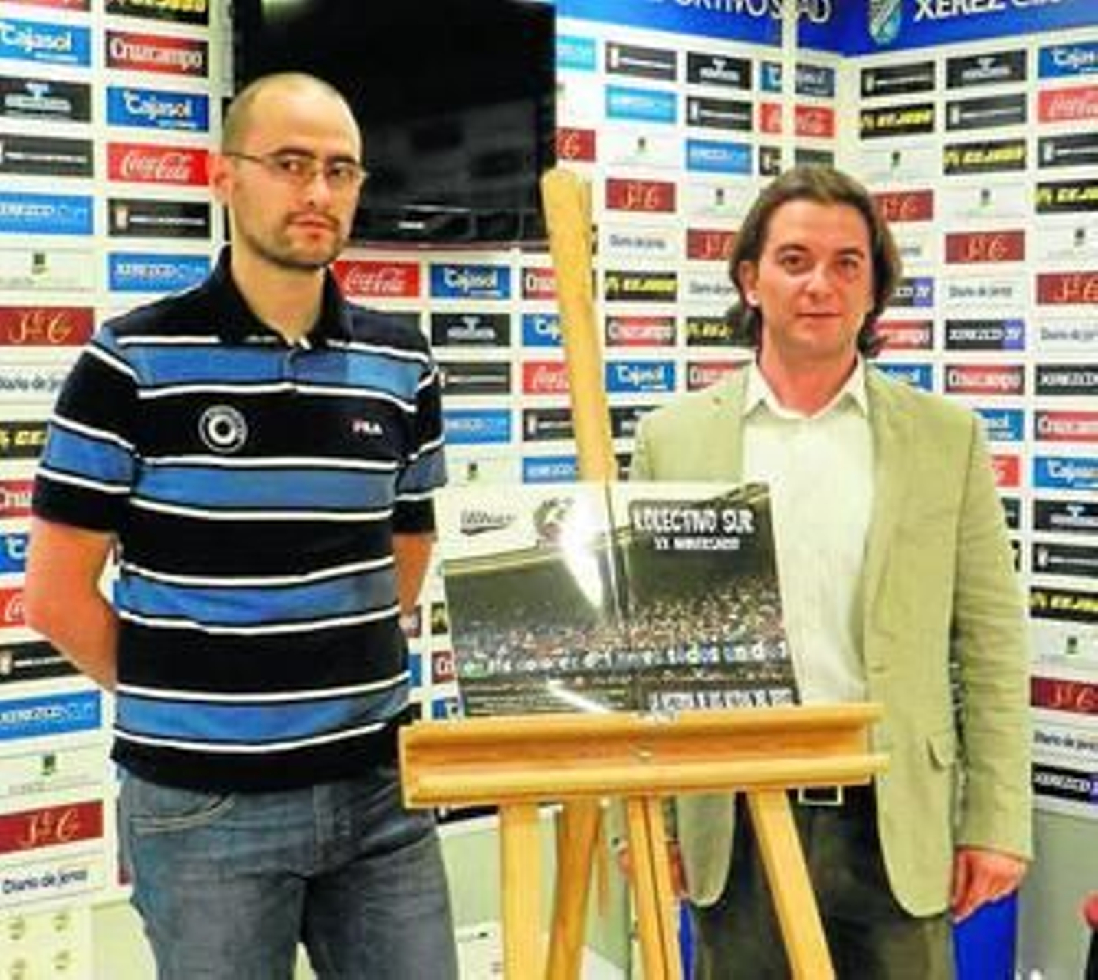 Carlos Delgado, coordinador del libro, y Manu Cazallla.