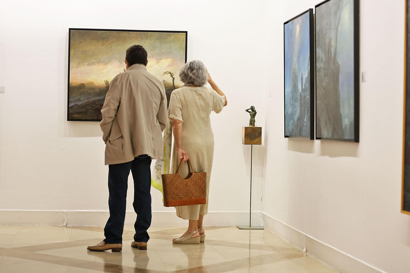 Imágenes de la inauguración de la muestra 'Camino de Perfección' del pintor Antonio Belmonte