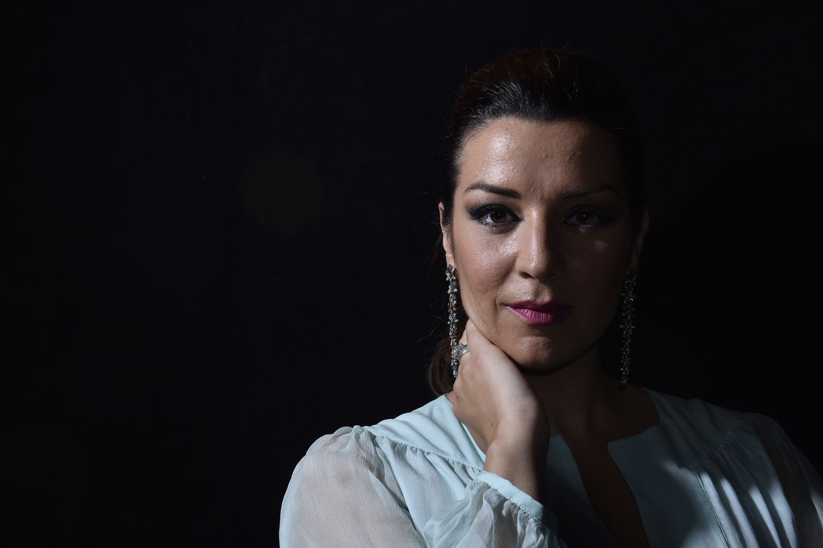 Erika Leiva, en una foto tomada en el Teatro de la Maestranza de Sevilla.