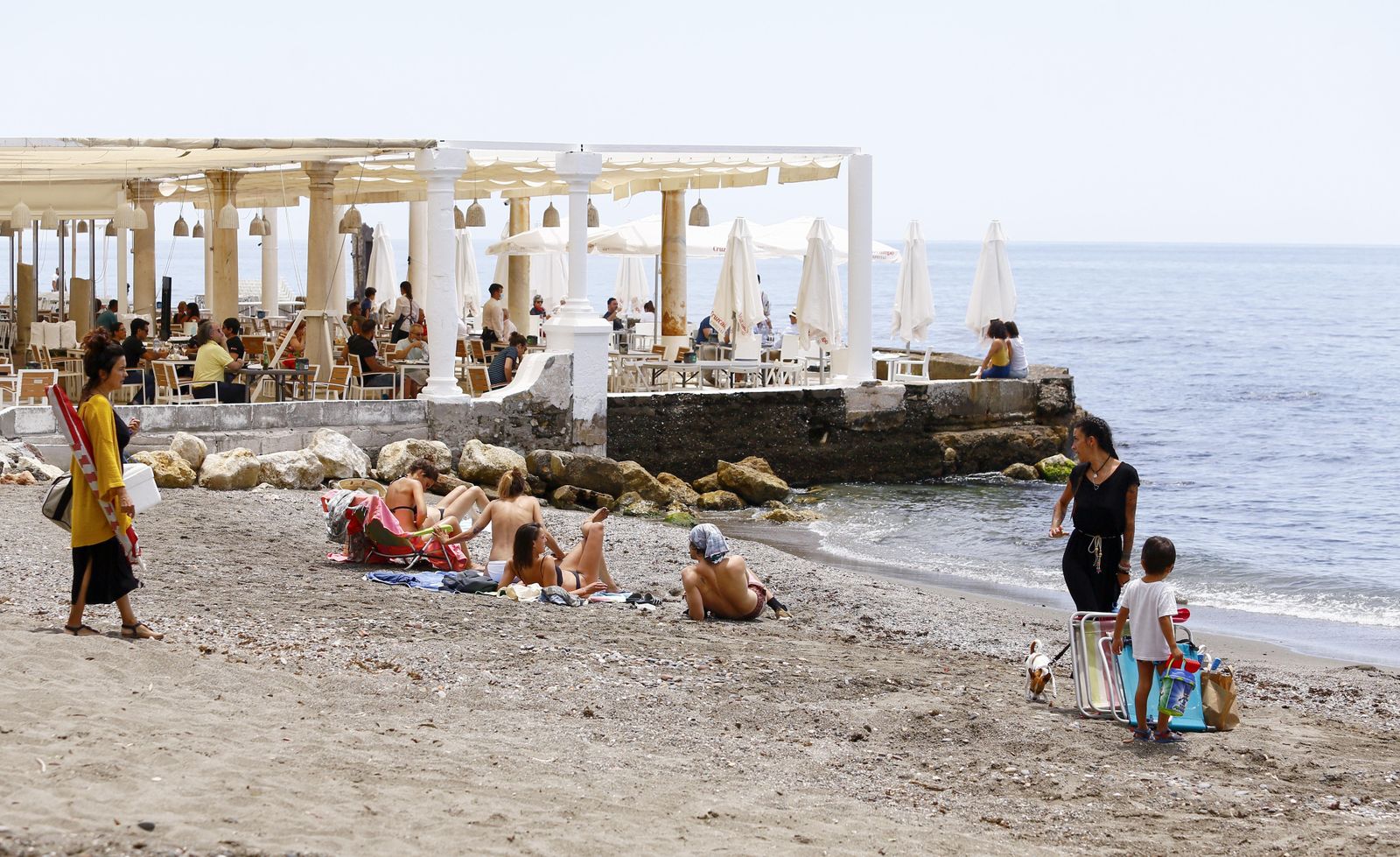 Fotos de Pedregalejo, en Málaga, en el arranque de la fase 2