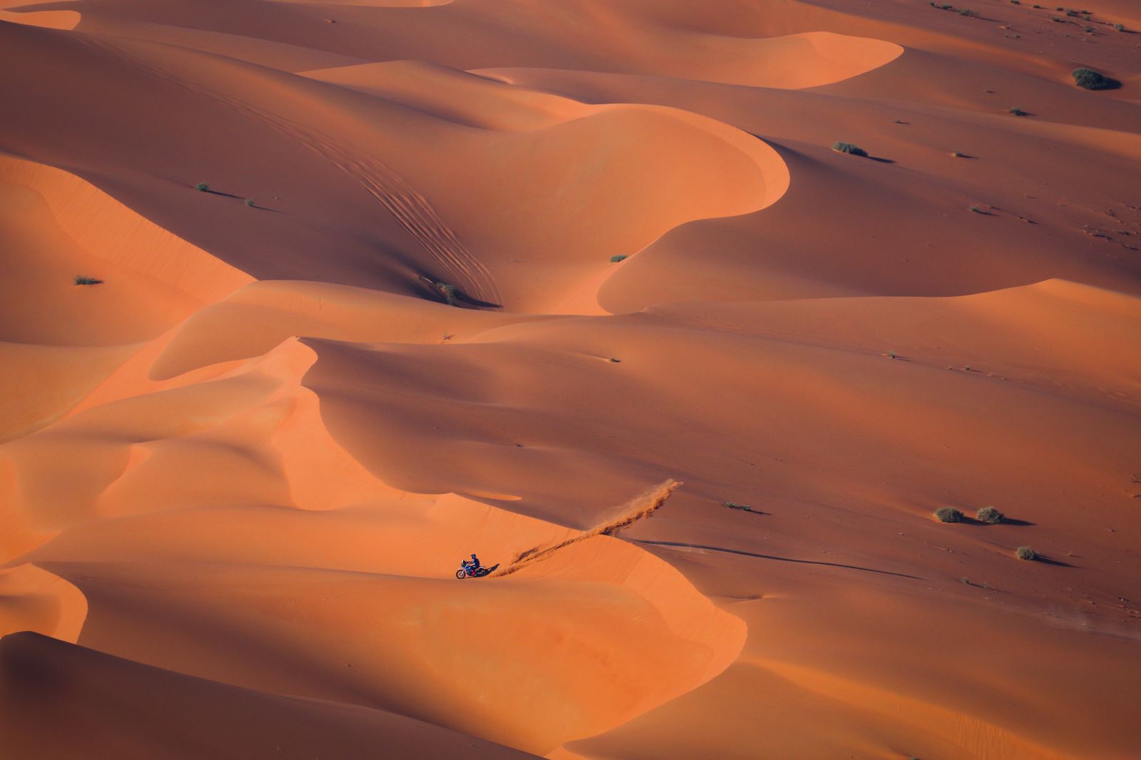 Las mejores fotos del Dakar por las dunas