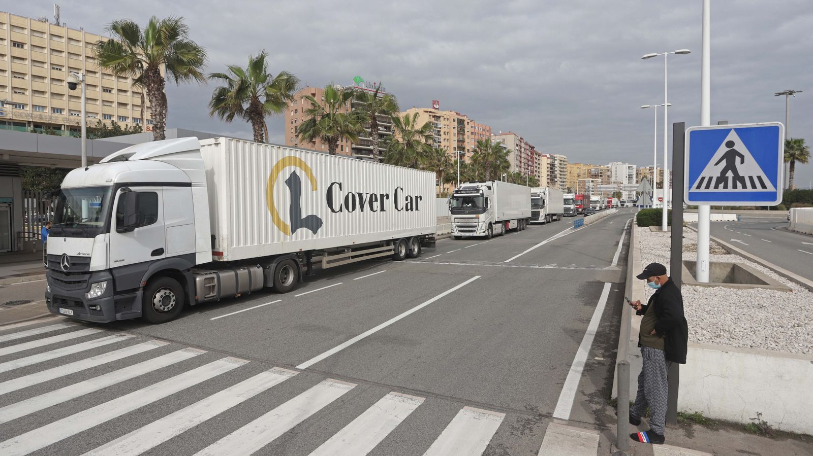 Fotos de la marcha de camiones en el Campo de Gibraltar