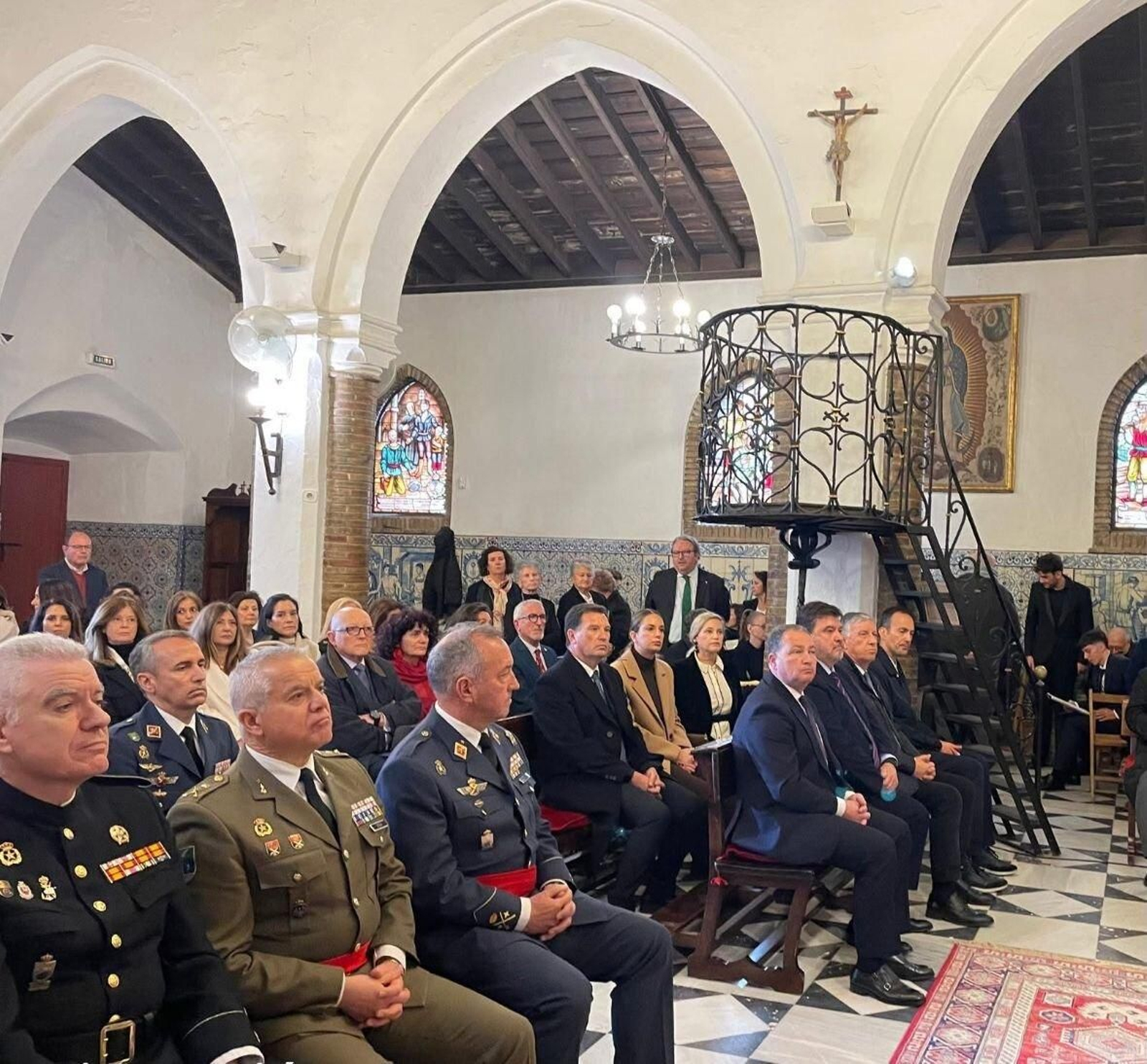 Asistentes al acto del Voto Colombino