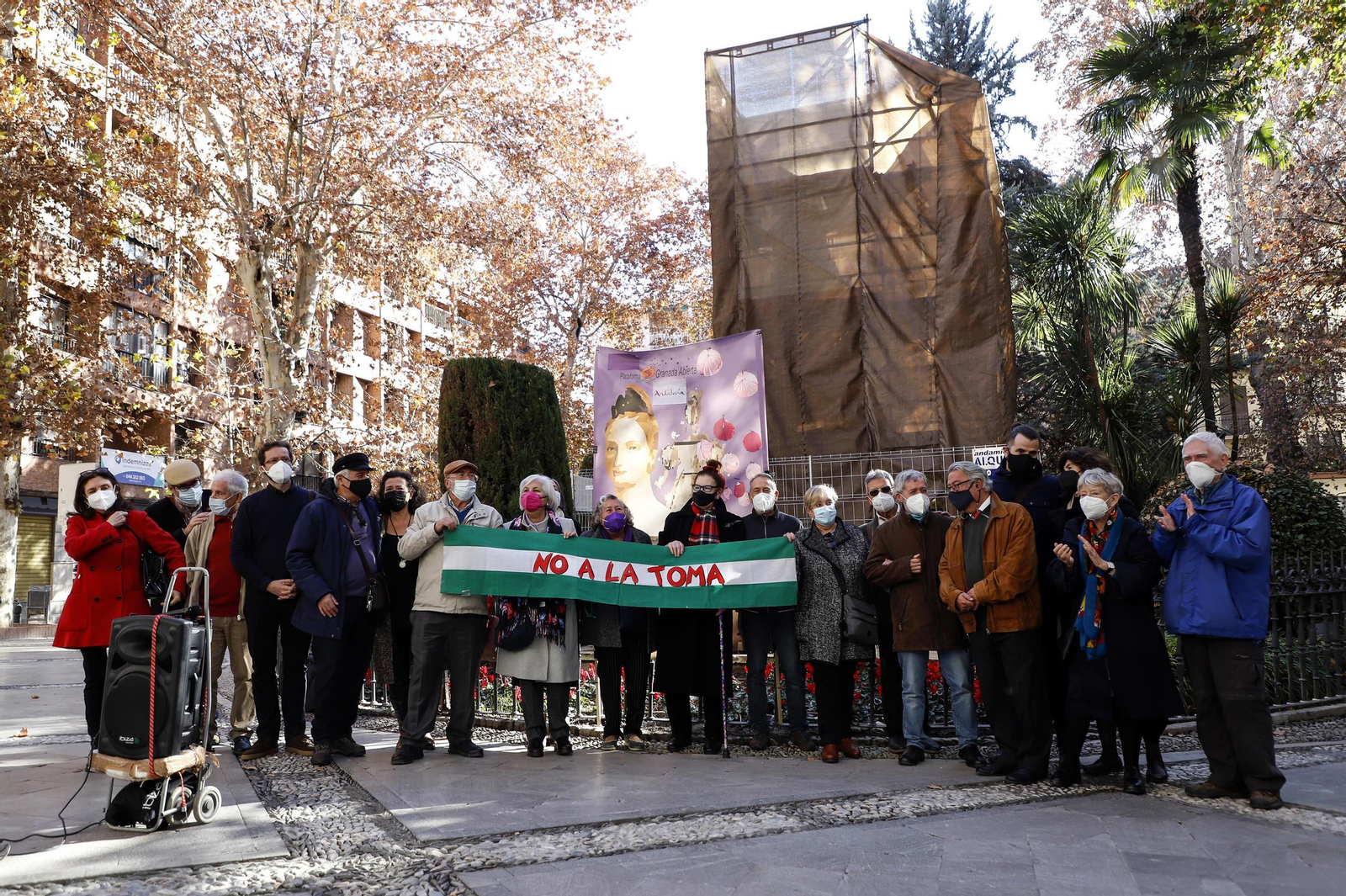 Granada Abierta celebra su acto alternativo a la Toma en honor a la Mariana