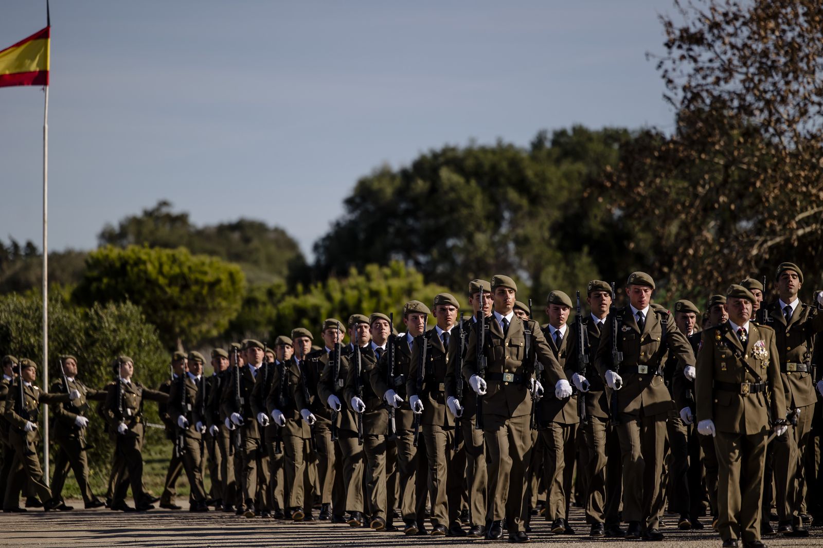 Las imágenes de la multitudinaria Jura de Bandera en Camposoto