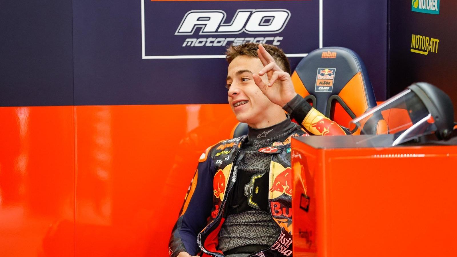 Acosta, durante una parada en boxes