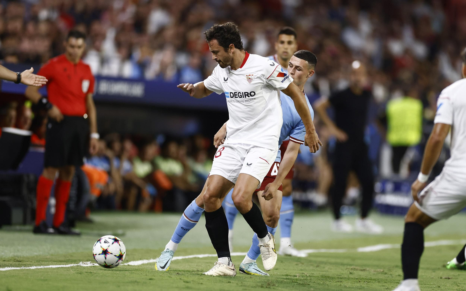 Las imágenes del Sevilla fc- Manchester City fc