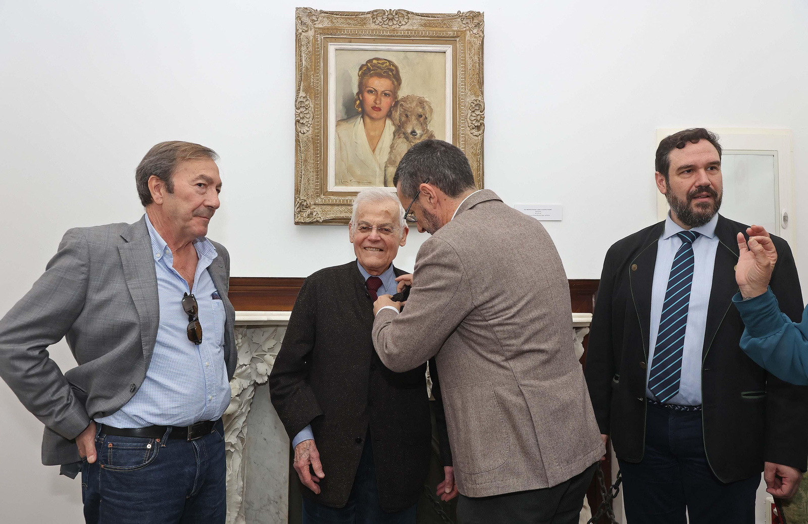 La donación del retrato realizado por Cruz Herrera, en imágenes