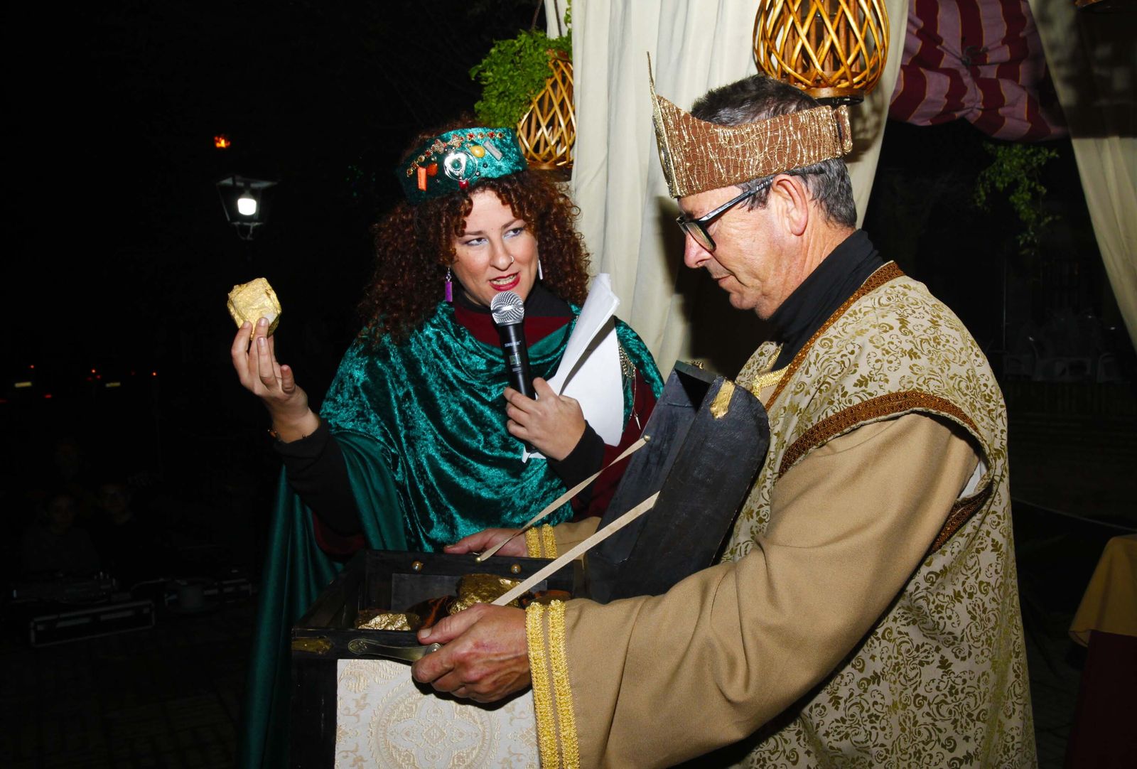 Las imágenes de los Reyes Magos recogiendo el oro en las Minas de Tharsis