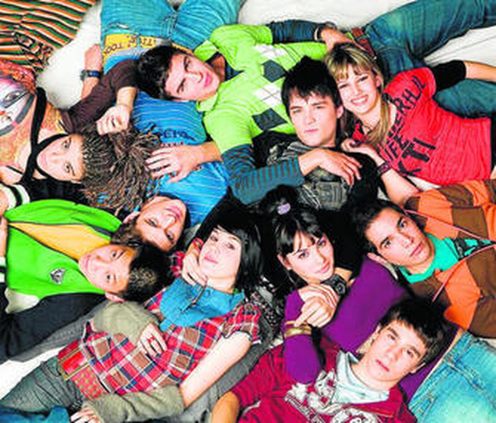 Actores que encarnan en la serie a los alumnos del Zurbarán.