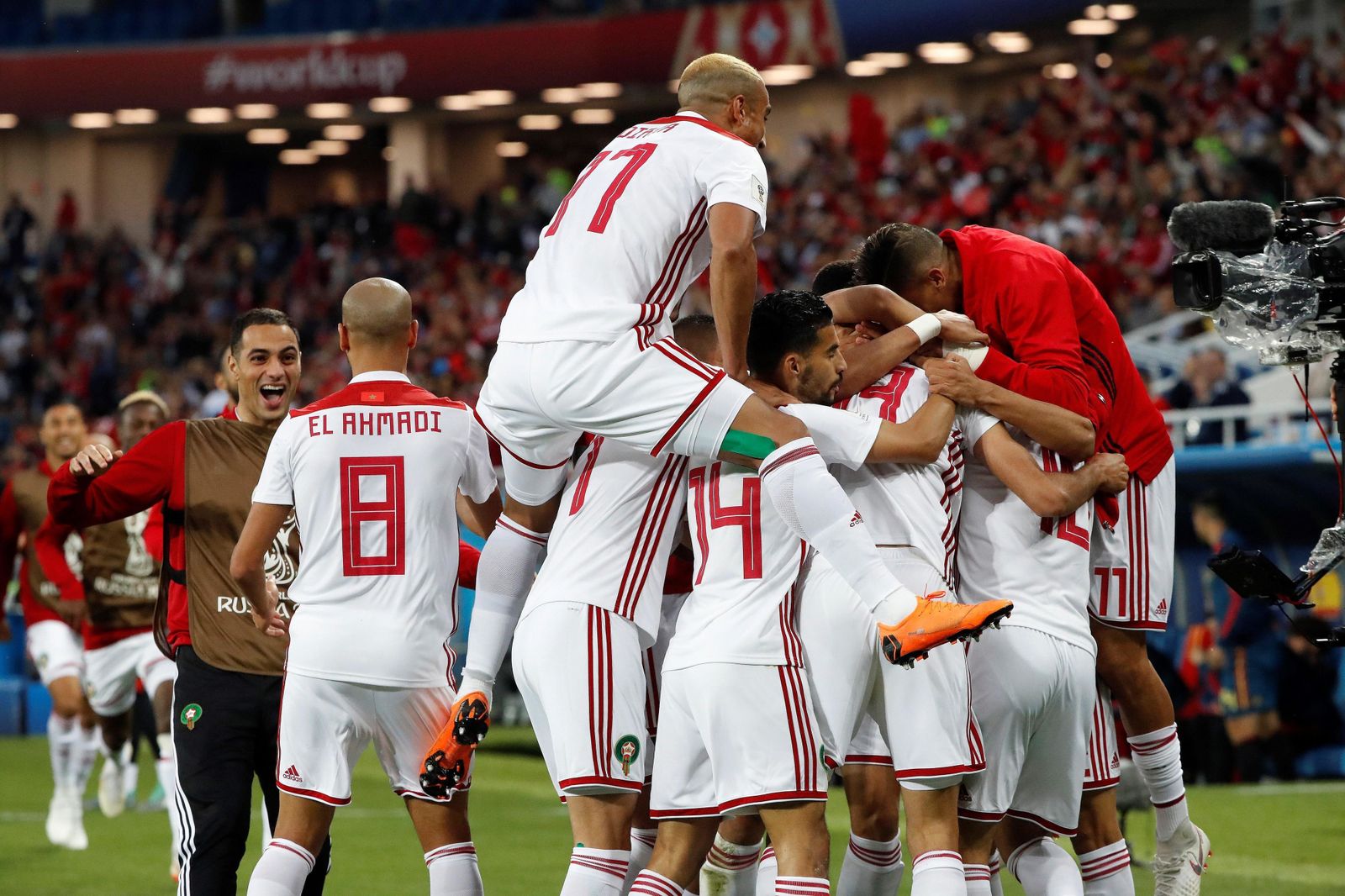 Las imágenes del España-Marruecos