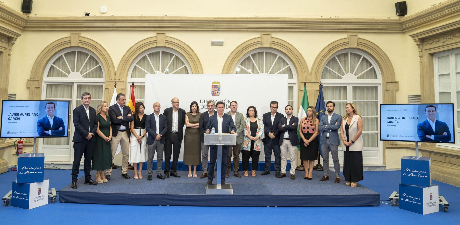 Presentación del nuevo equipo de Gobierno de Diputación en julio del año pasado.