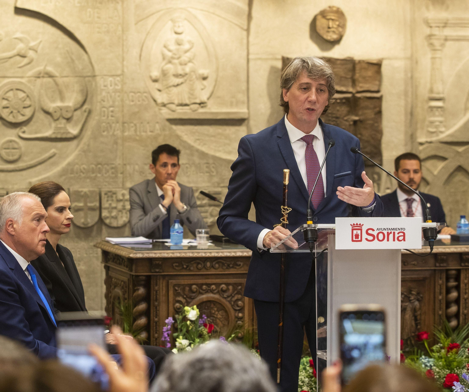 SORIA: El bastón de mando sigue en manos de Carlos Martínez (PSOE), que continuará gobernando con mayoría absoluta en su cuarto mandato.