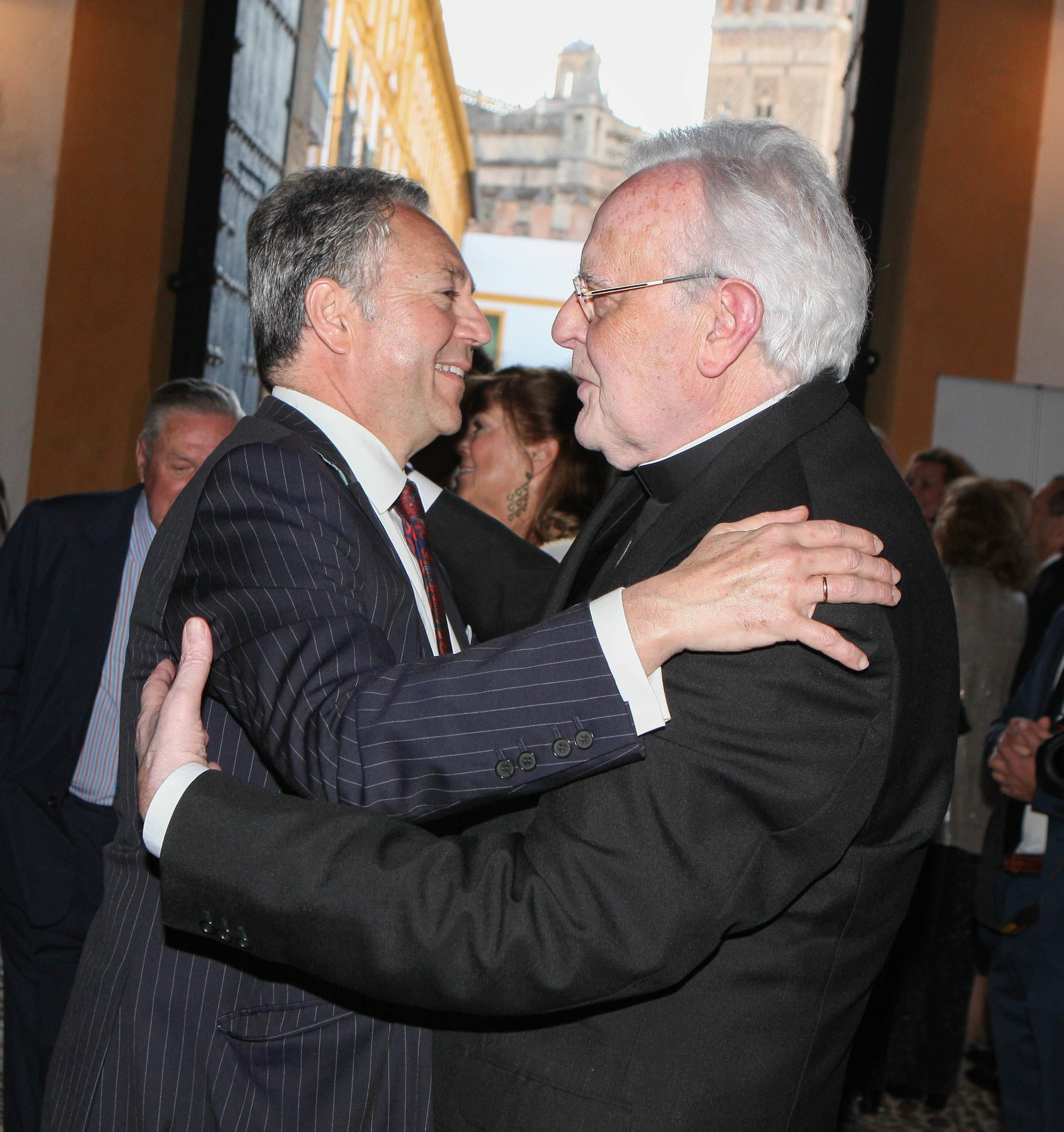 José Joly con el cardenal Amigo.