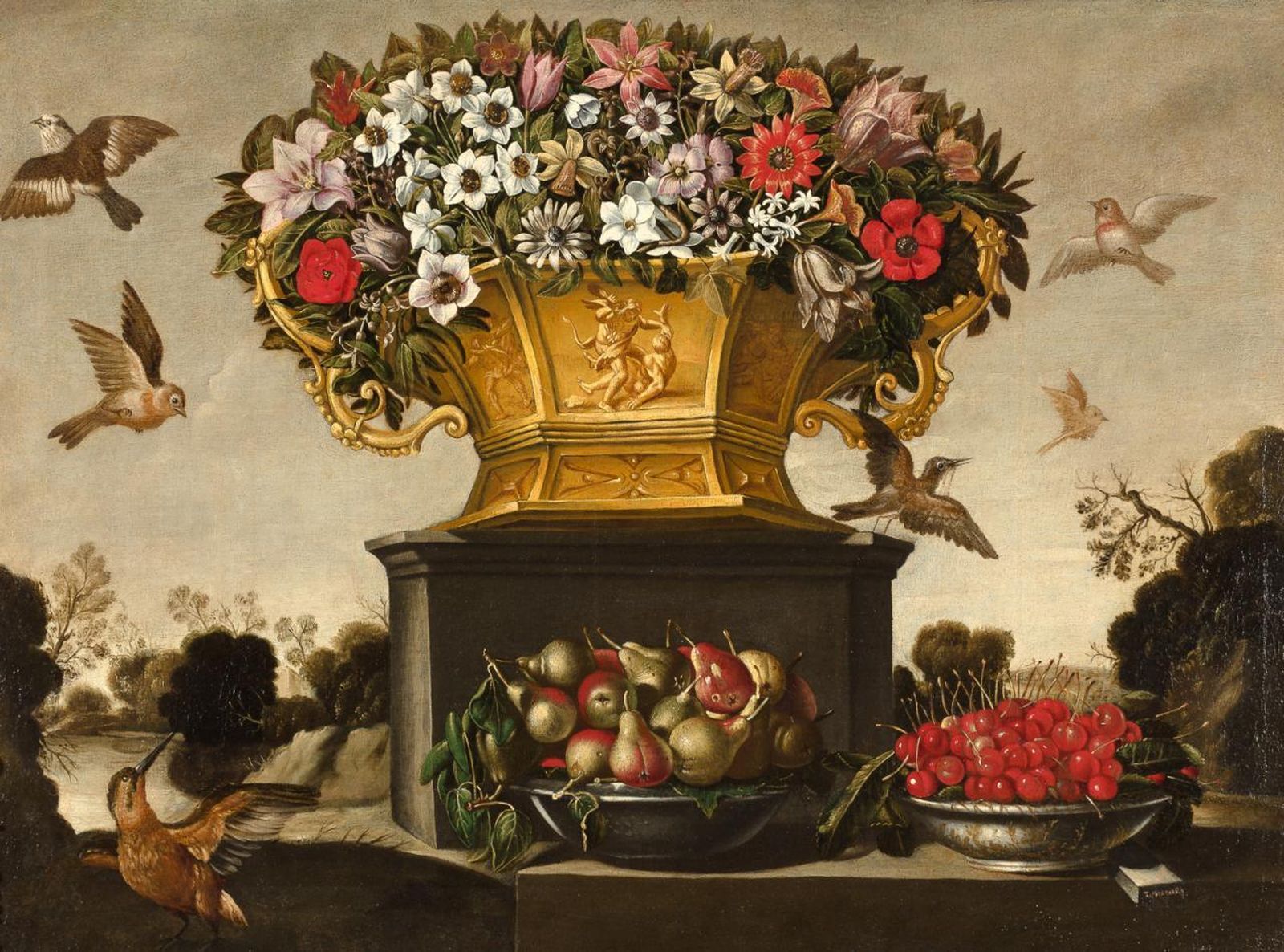 'Flores sobre un pedestal' del valenciano Tomás Yepes sale por 170.000 euros.