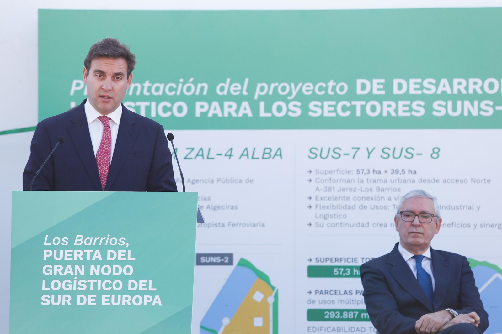 Luis Díez de Oñate, uno de los propietarios de Cortijo Grande, durante la presentación del proyecto