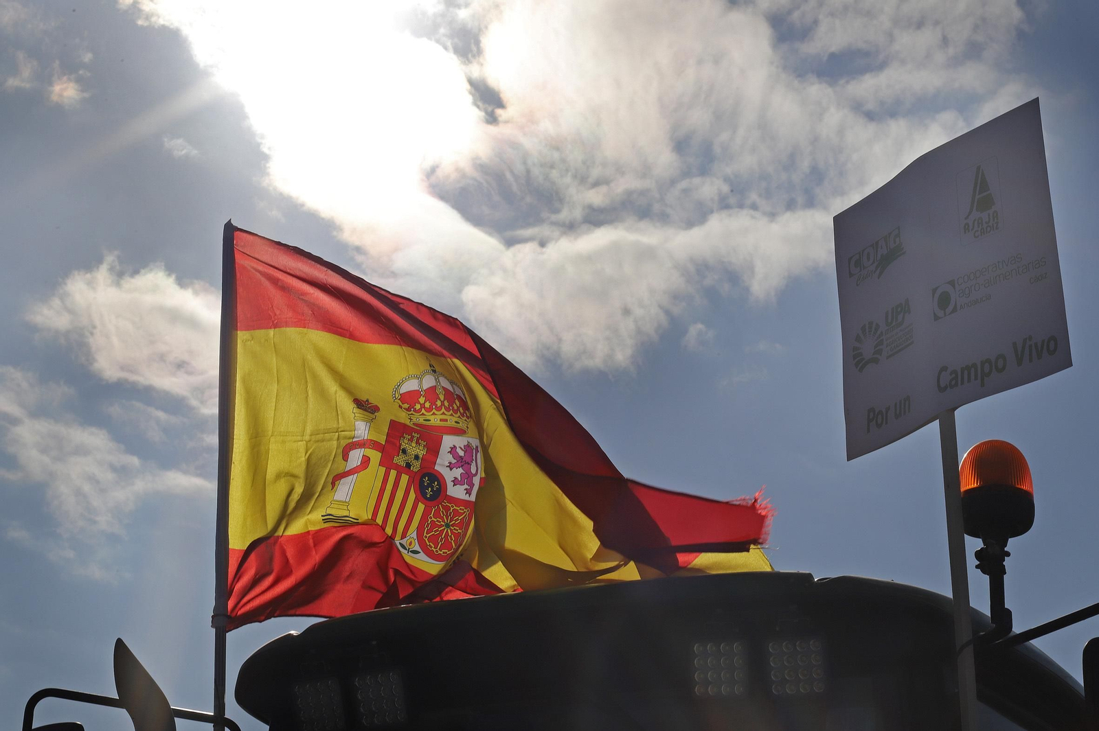 Tractorada de agricultores contra la PAC