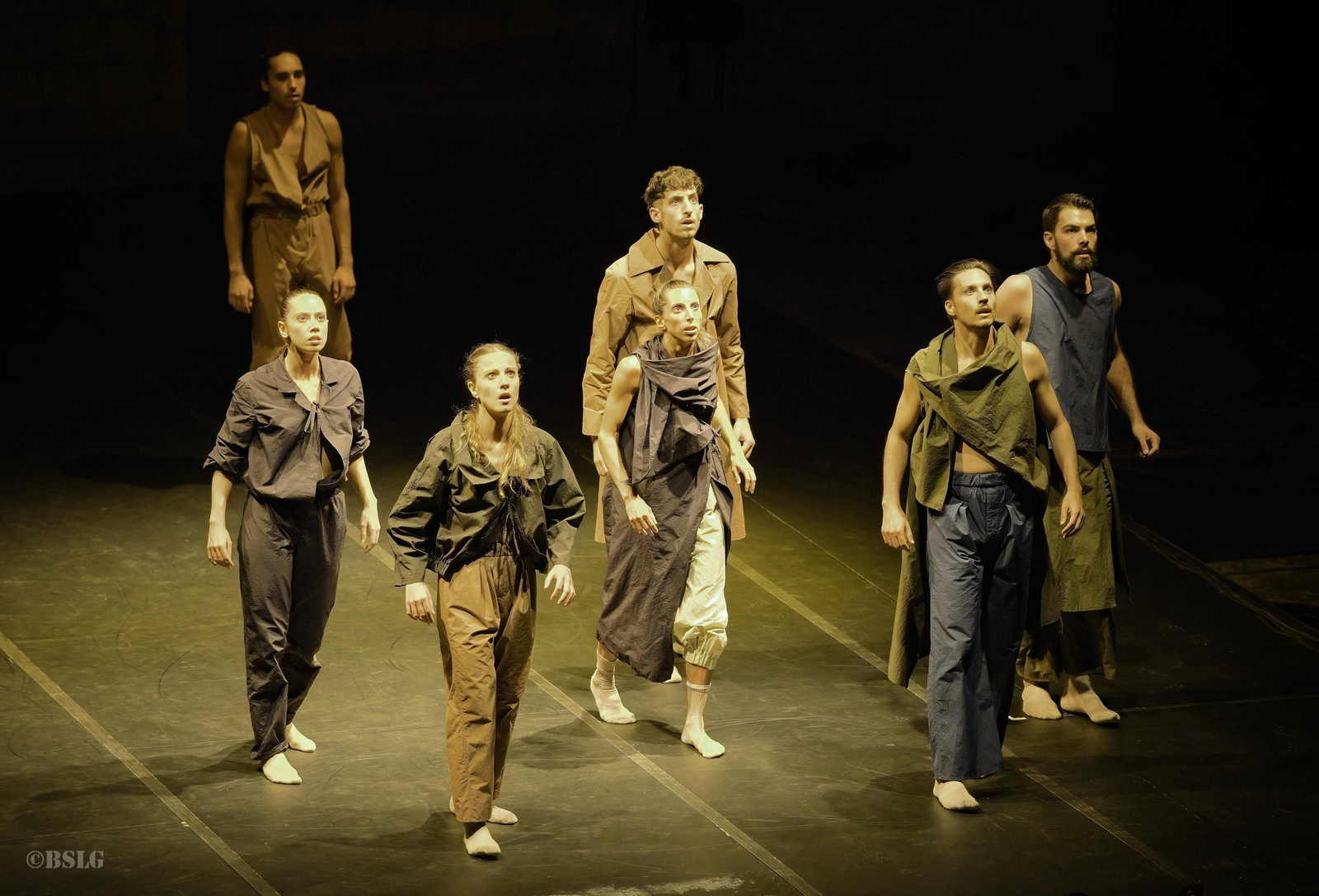 Varios actores de la obra 'Averno'.