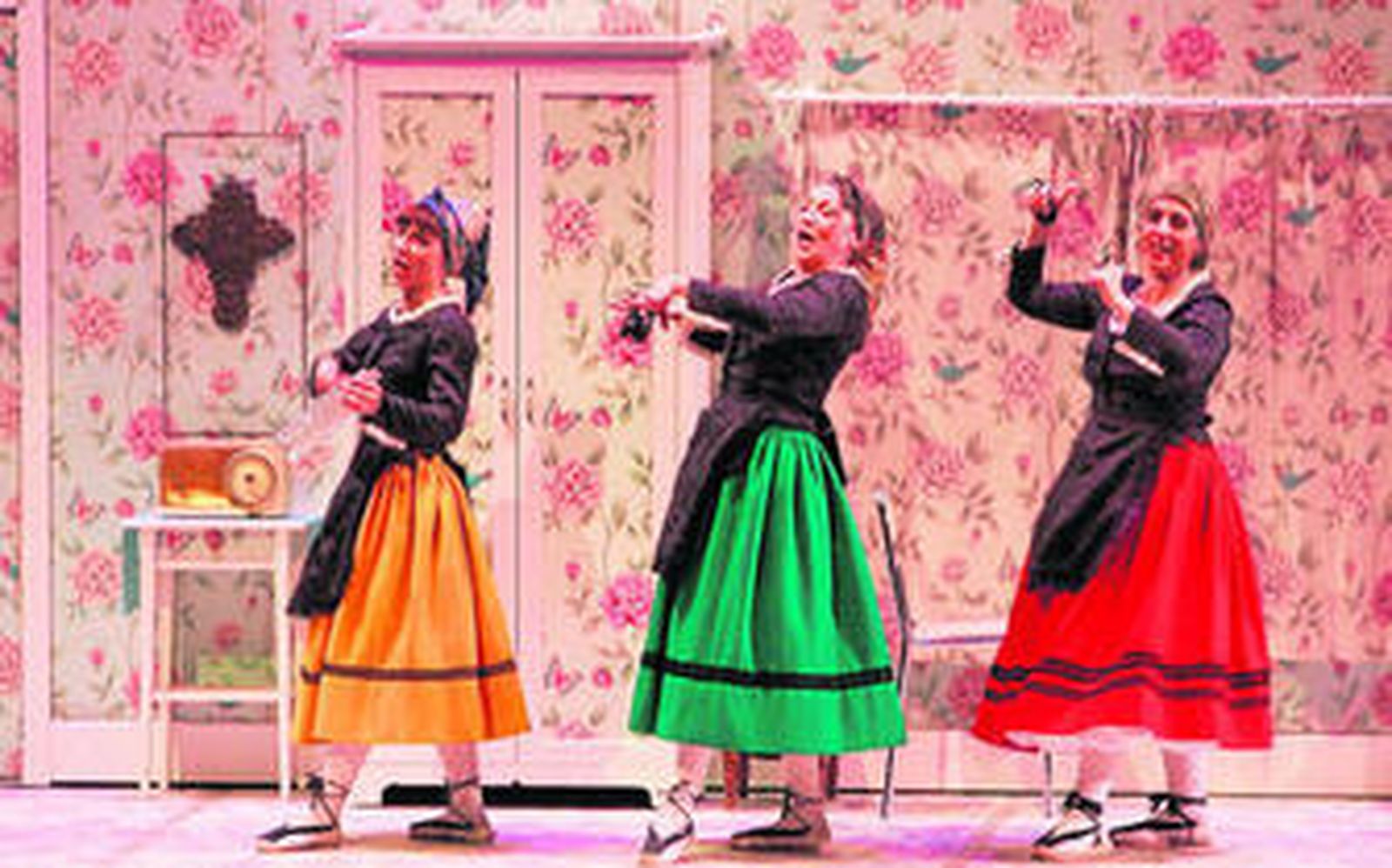 Las actrices ofrecieron momentos musicales.