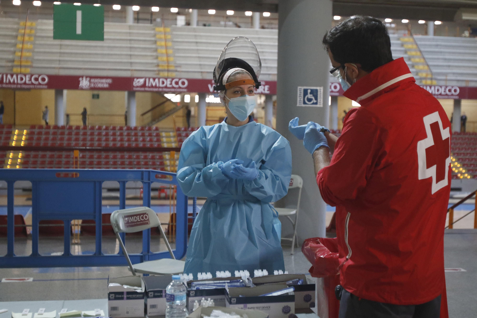 Las fotos del cribado en Vista Alegre
