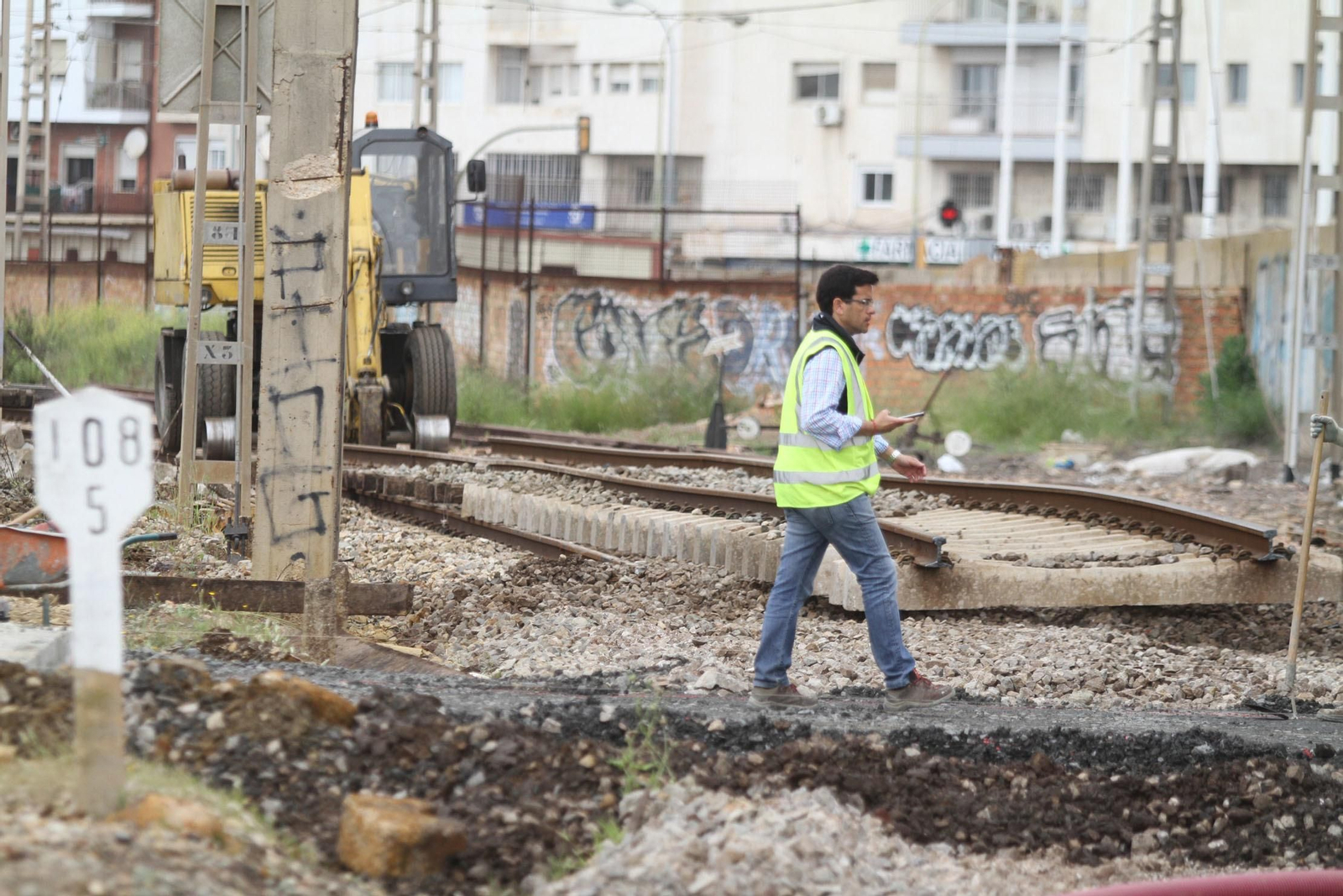 Los últimos preparativos de la estación de tren, en imágenes