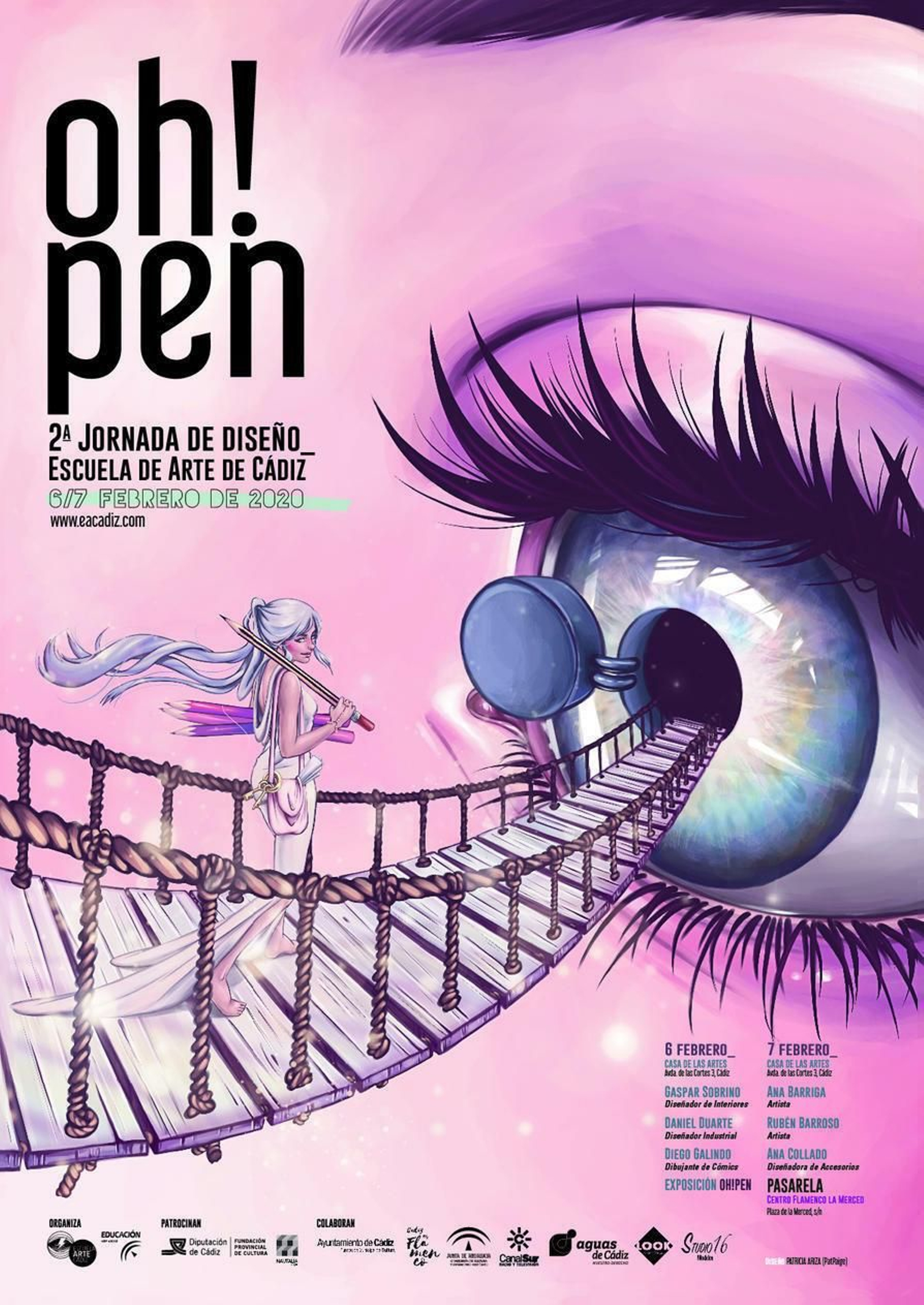 Detalle del cartel que anuncia las jornadas, de Patricia Ariza.