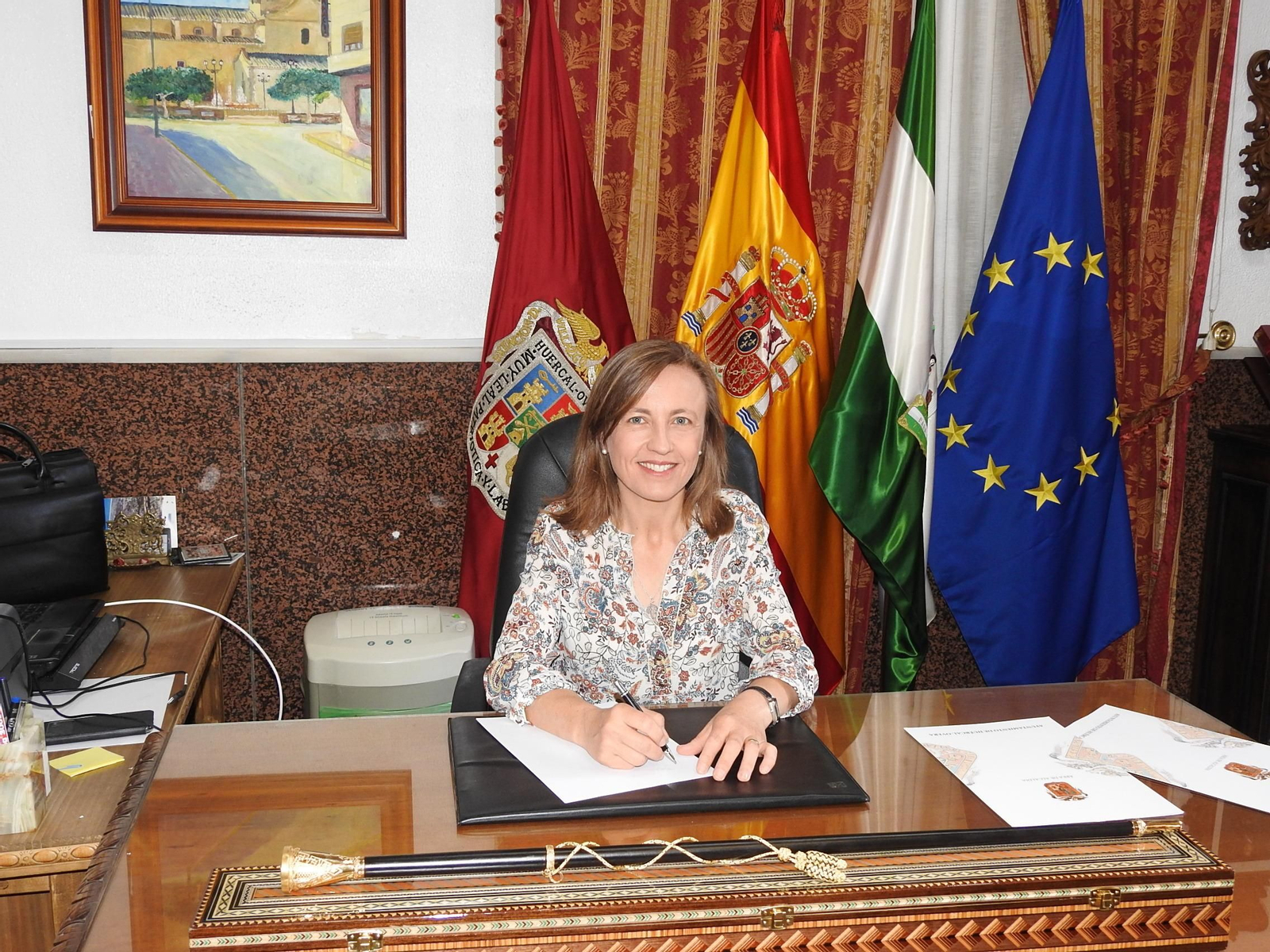 Francisca Fernández, en su nuevo despacho en el Ayuntamiento.