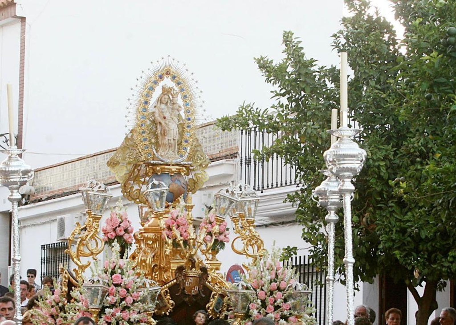 Procesión de la Virgen de los Milagros en una imagen de archivo.