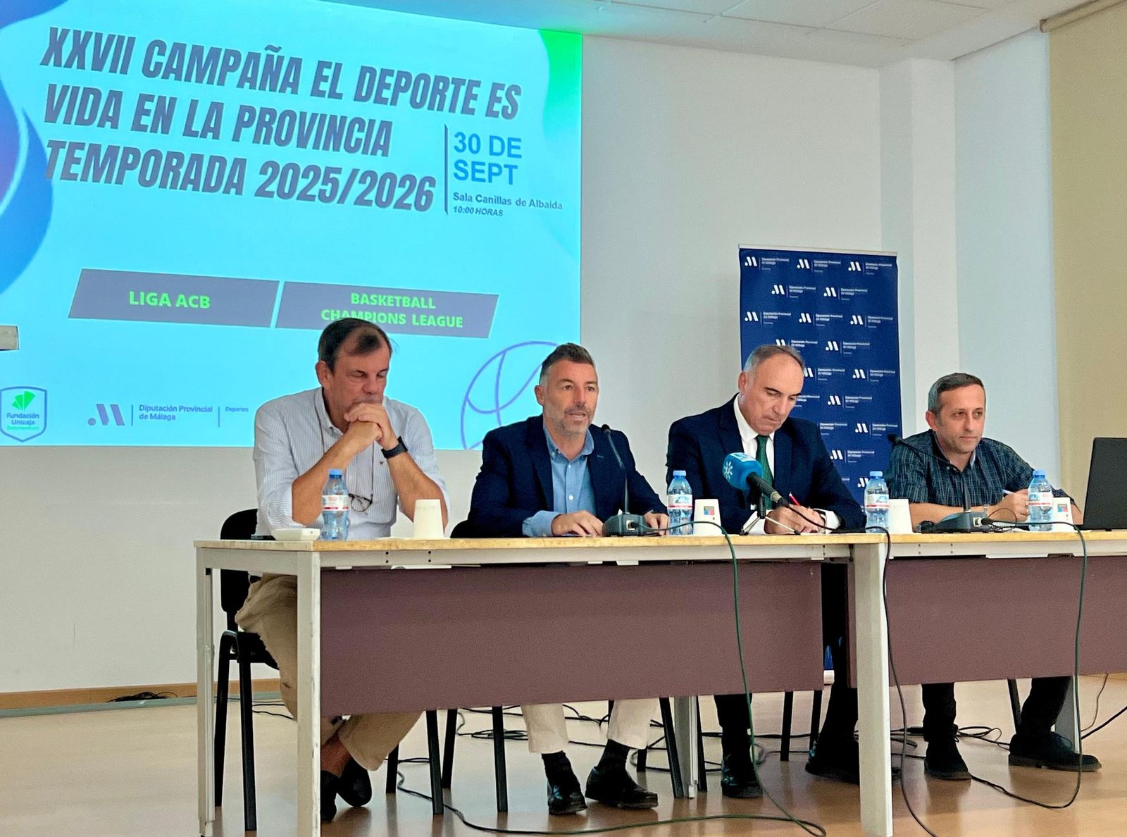 La Diputación y el Unicaja llevarán a 2.000 malagueños de 70 municipios a los partidos del club