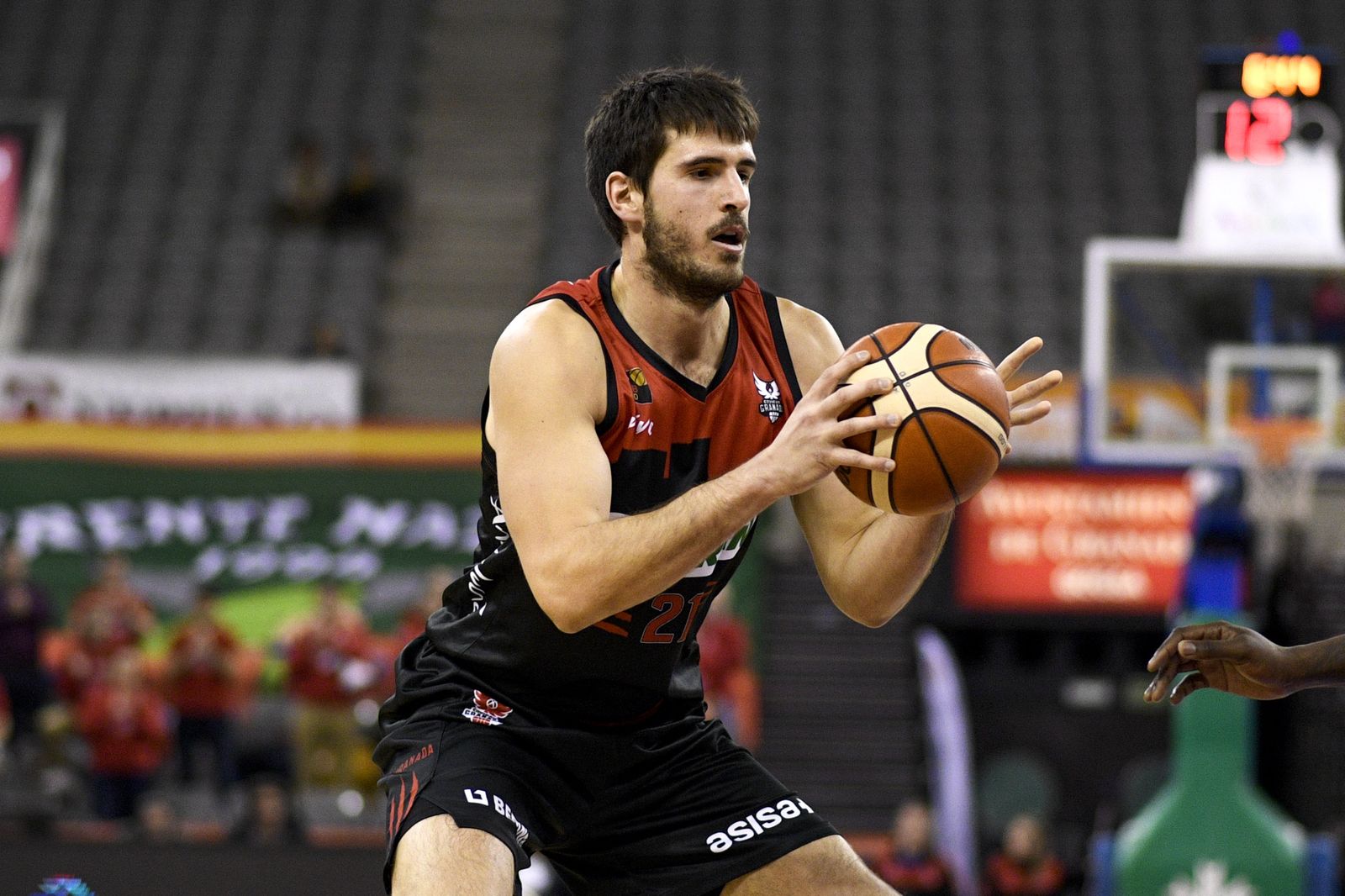 David Iriarte, durante el último partido del Covirán.