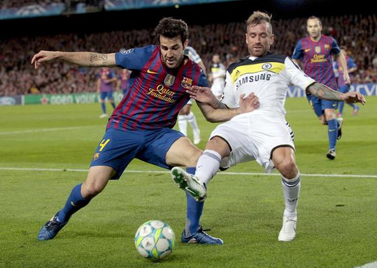 El Barcelona cae eliminado de la 'Champions' en semifinales ante el Chelsea (2-2). / EFE