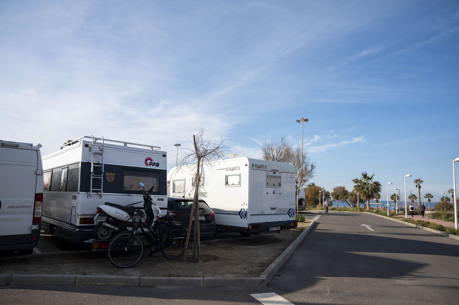Las caravanas también están en el Delta del Andarax y la playa del Zapillo.