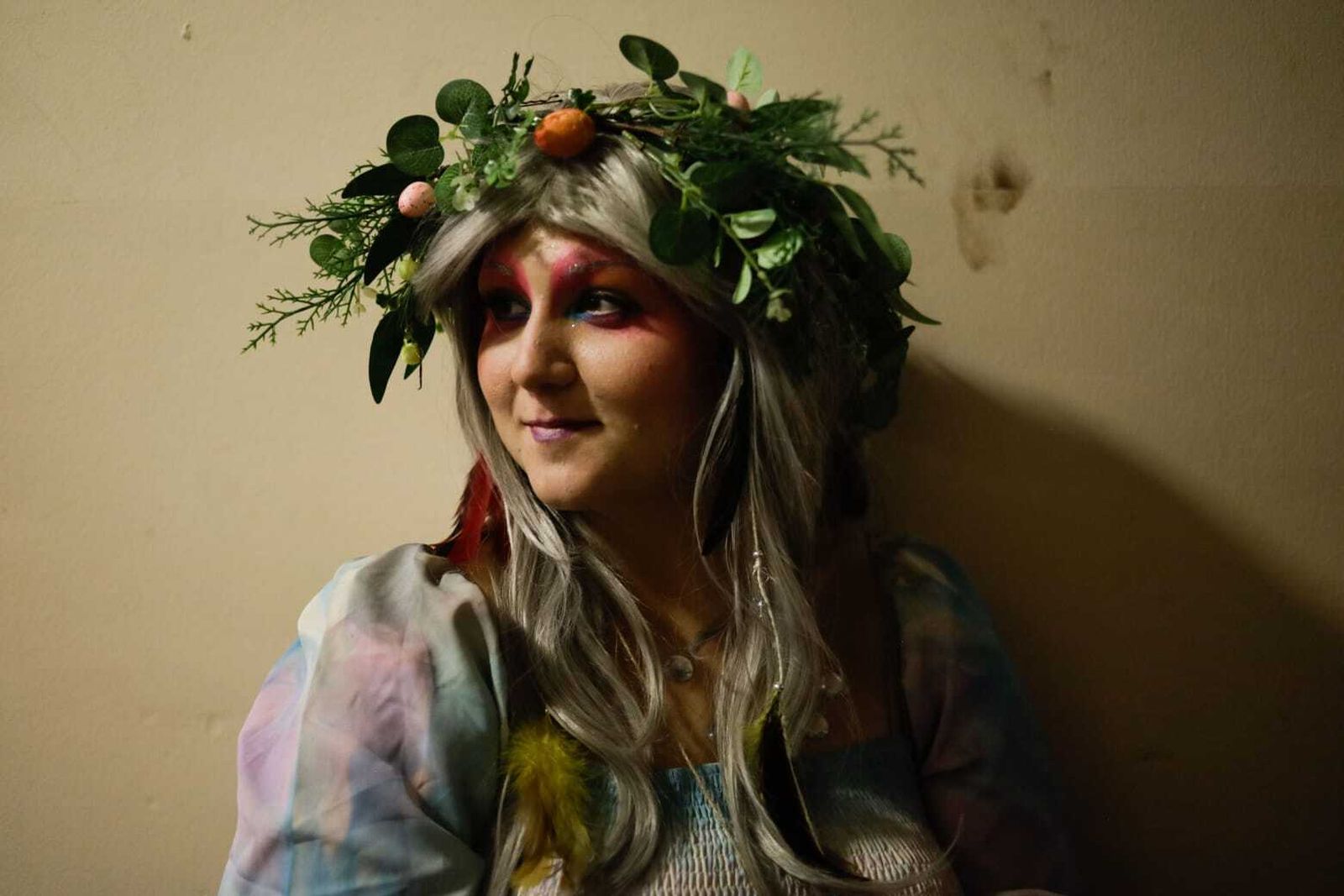 El ambiente en los camerinos del teatro.