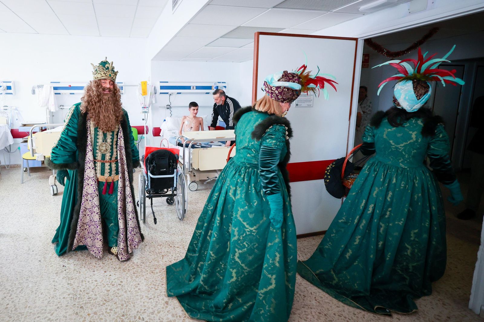 Los Reyes Magos, en el hospital Puerta del Mar de Cádiz.
