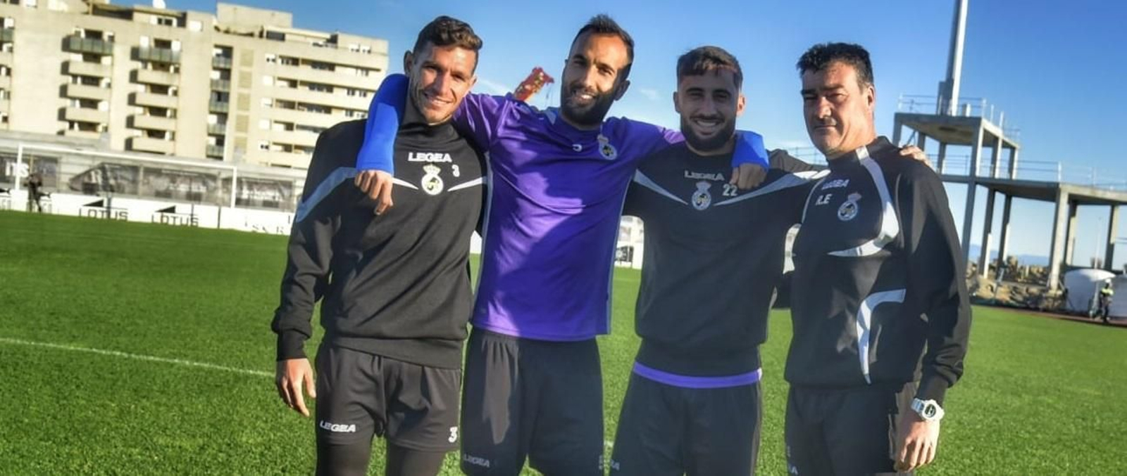 Víctor Mena, Fran Morante, Omar Perdomo y Rafa Escobar posan para 'el Día'.