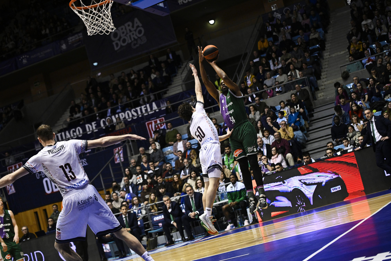 El Obradoiro-Unicaja, en fotos