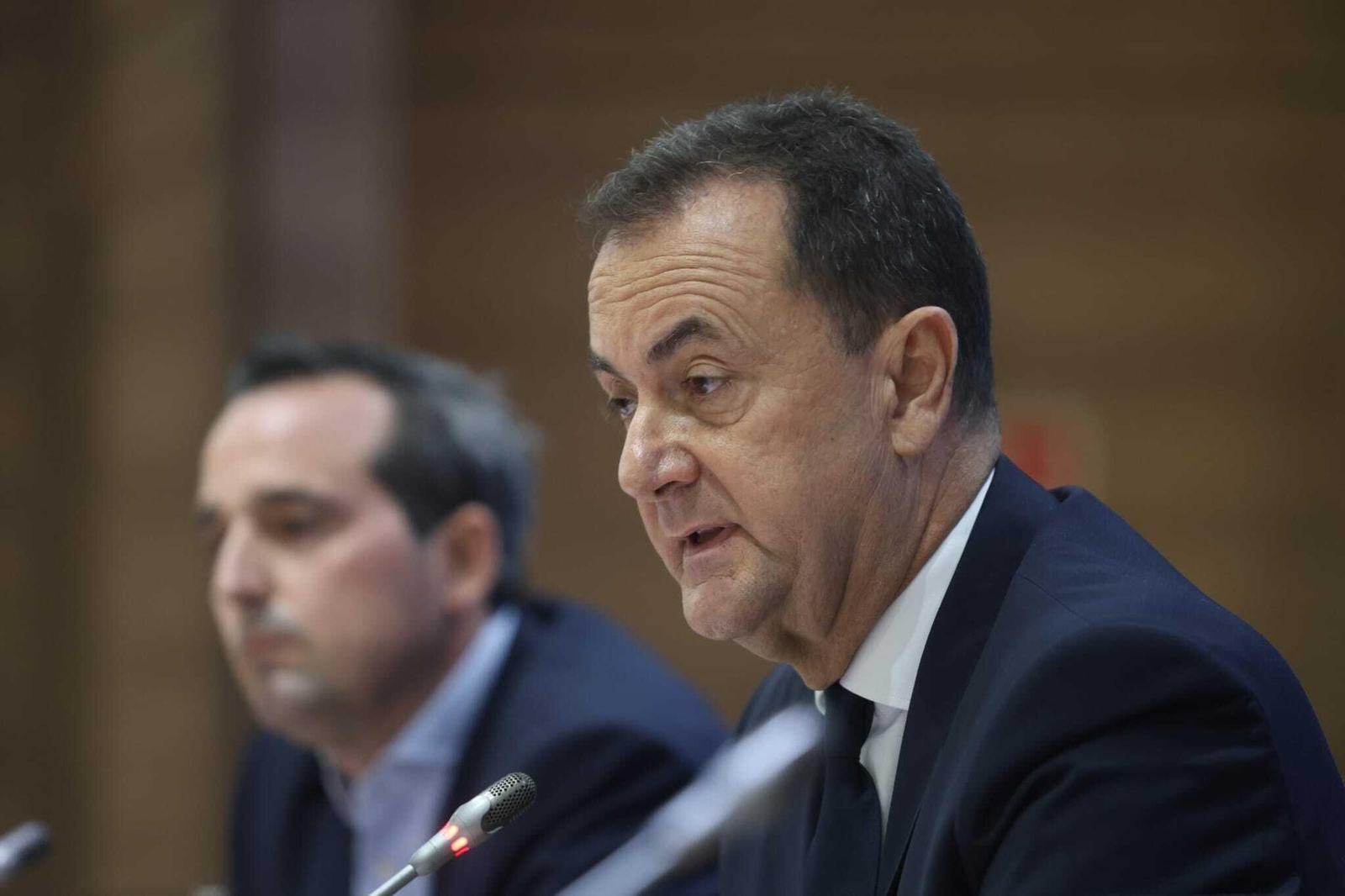 La rueda de prensa de José María Muñoz y Kike Pérez, en fotos
