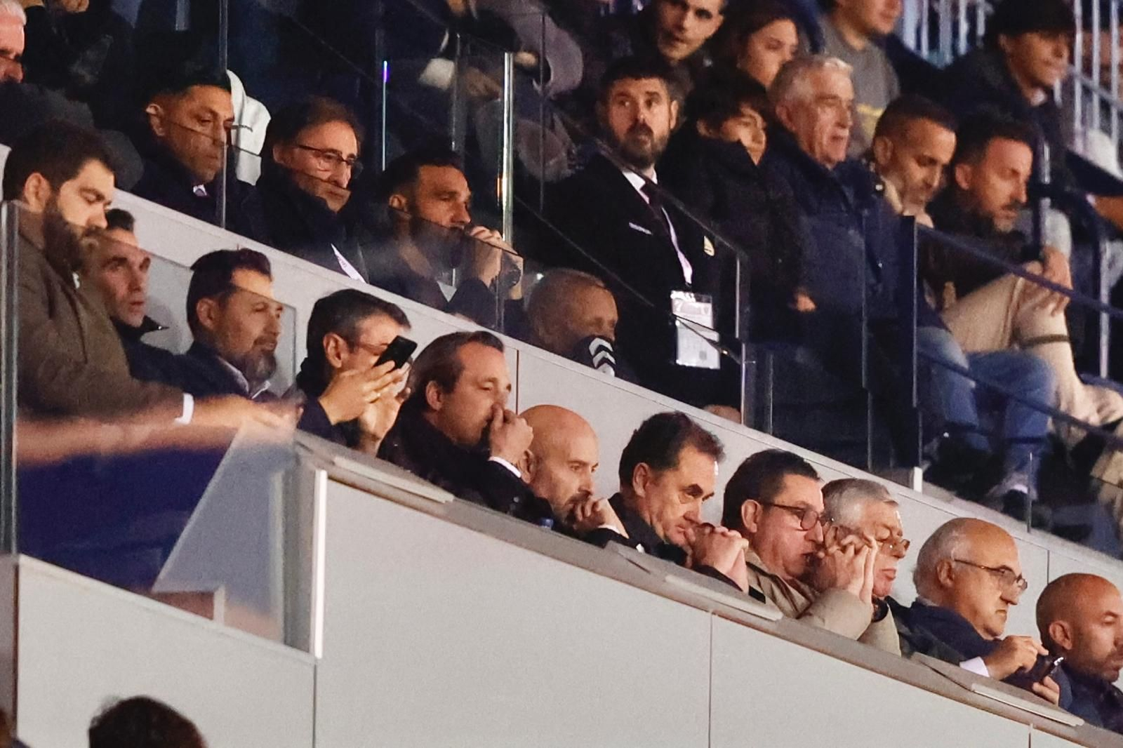 Palco de La Rosaleda.