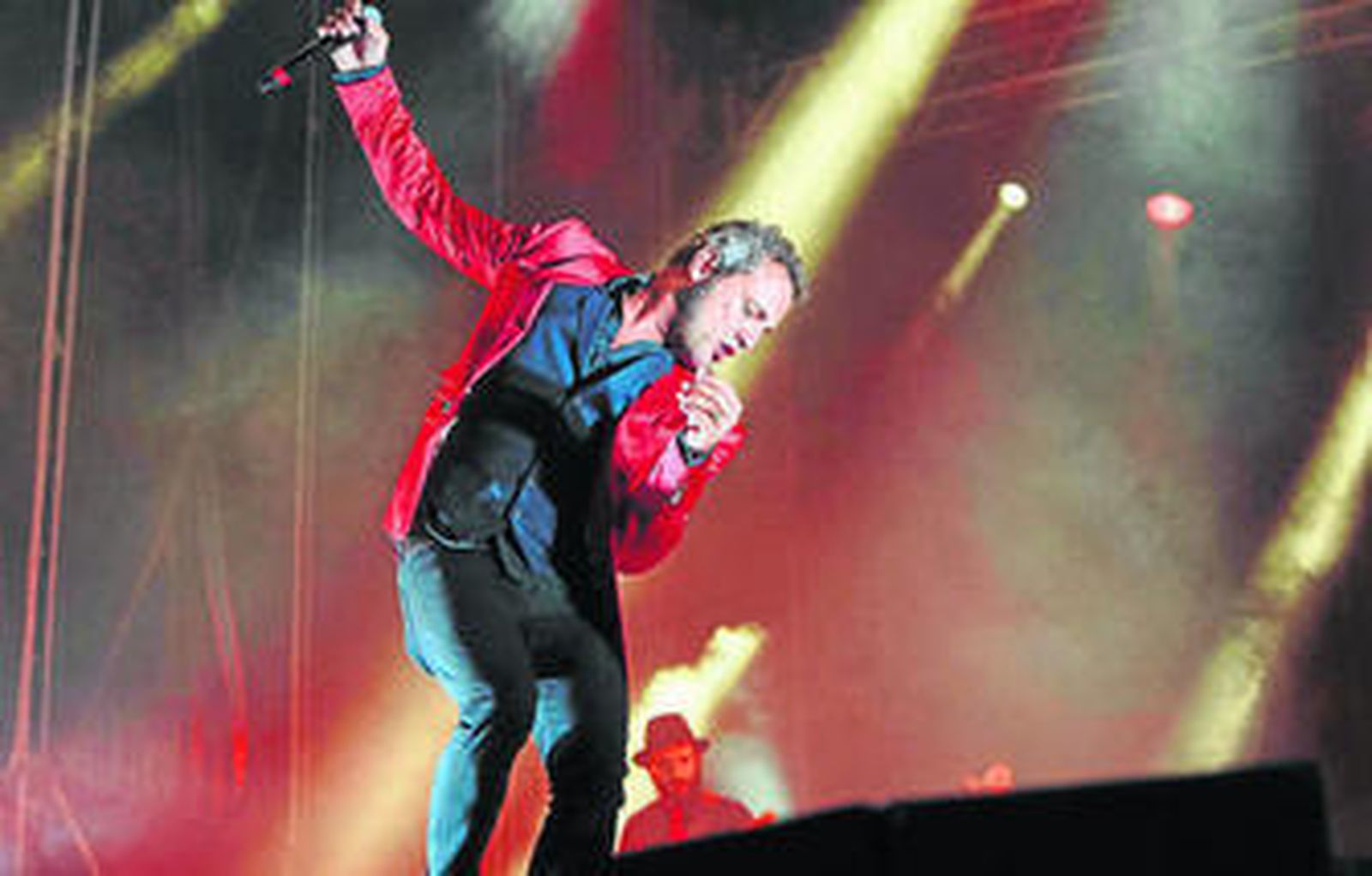 Carlos Tarque, la voz del conjunto murciano, en una actuación reciente.