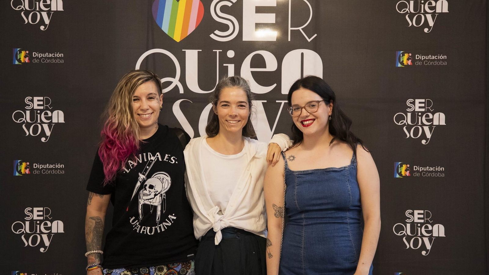 Cristina Parra, Nadya Fernández y Marina Trapero, la directiva de Arco Iris Córdoba. Cristina Parra, Nadya Fernández y Marina Trapero, la directiva de Arco Iris Córdoba.