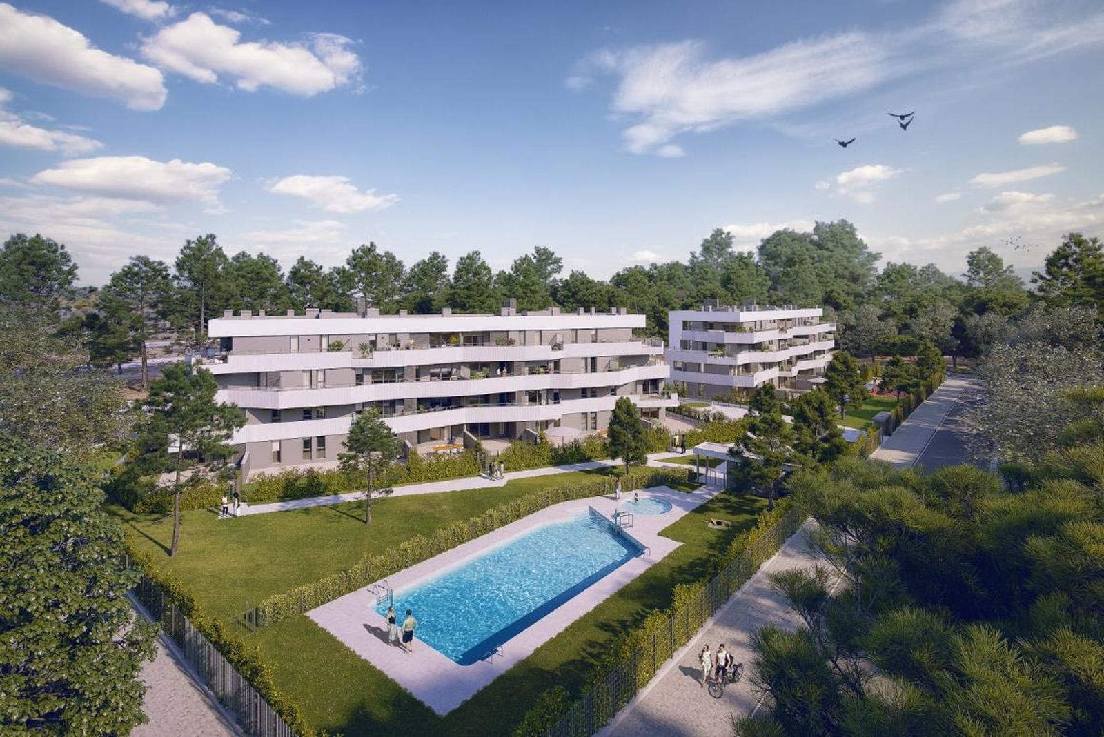 Diseño de las Terrazas de Pozoalbero de Metrovacesa en Jerez.