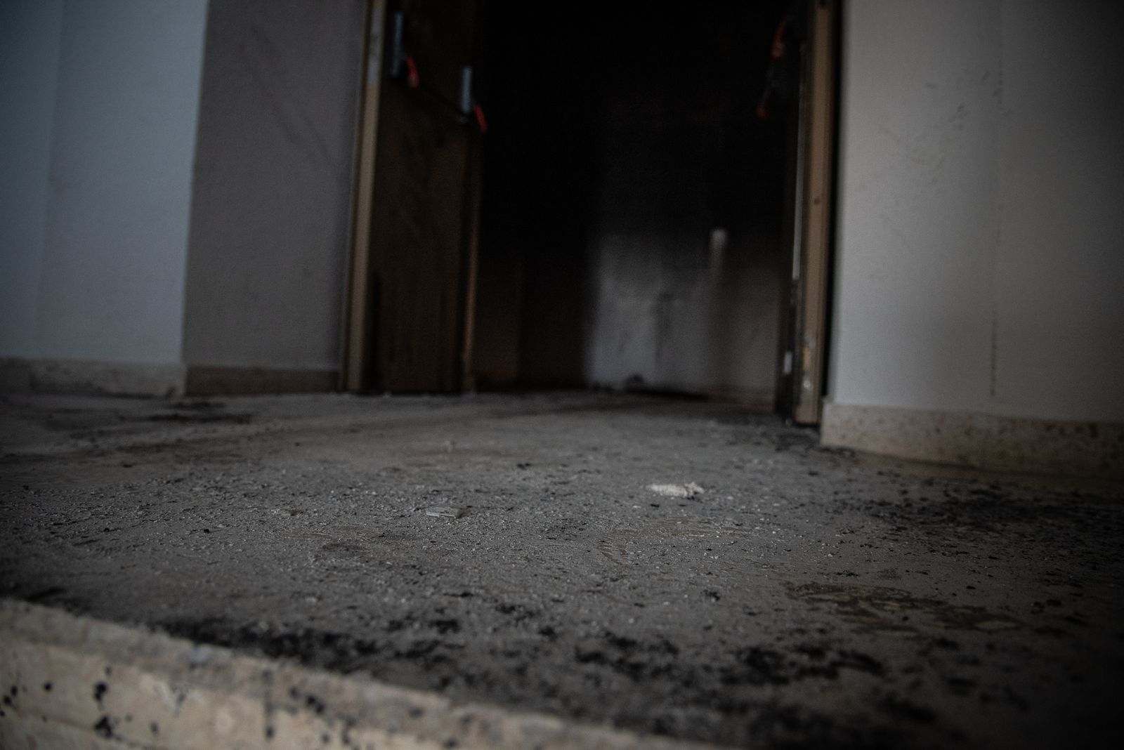 Imágenes del incendio en la plaza Corteconcepción de Huelva