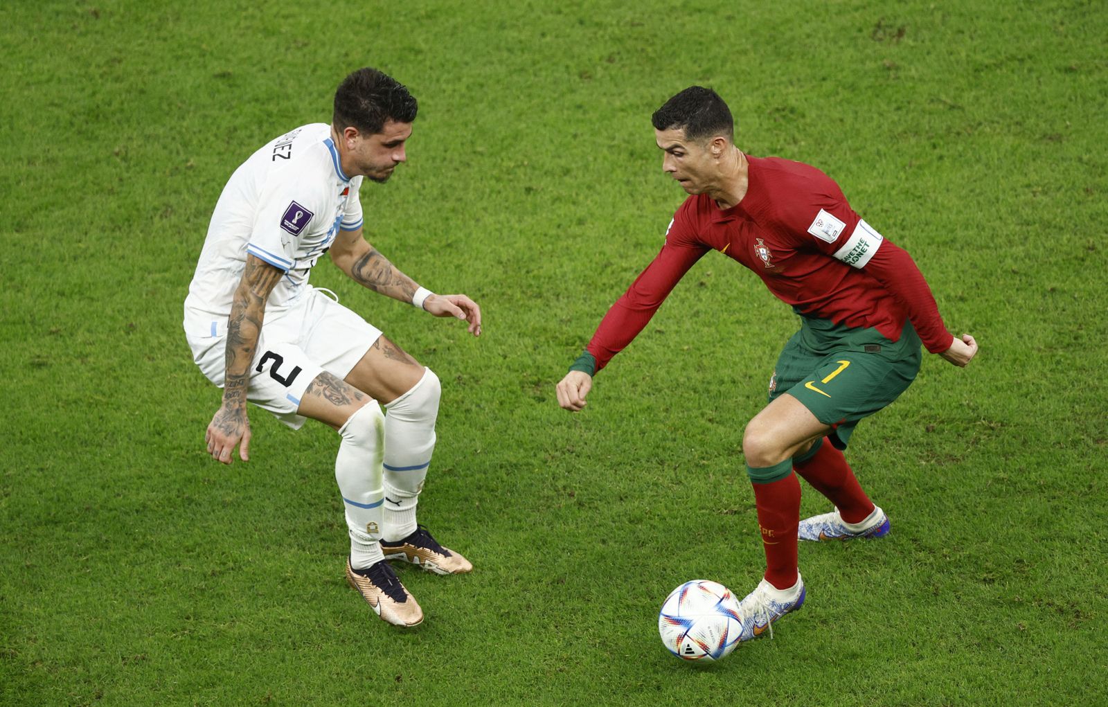 Las imágenes del Portugal - Uruguay