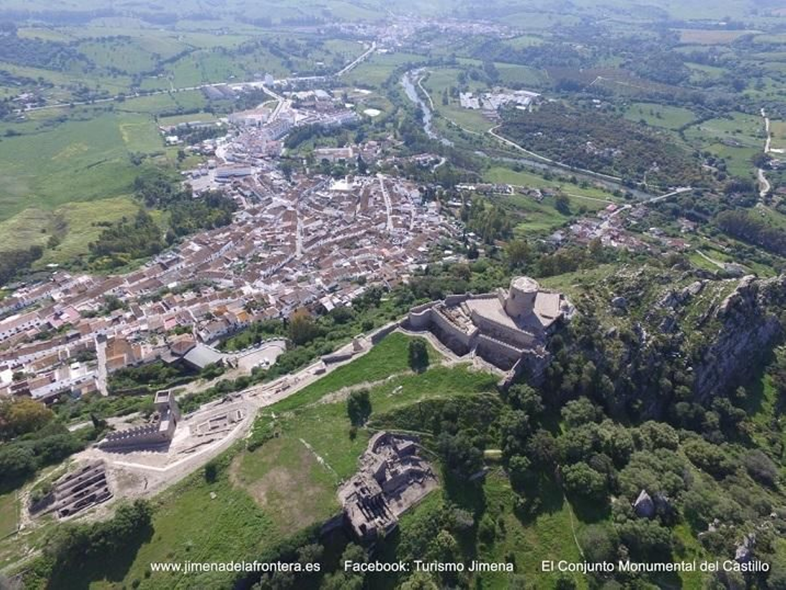 Vista aérea de Jimena de la Frontera