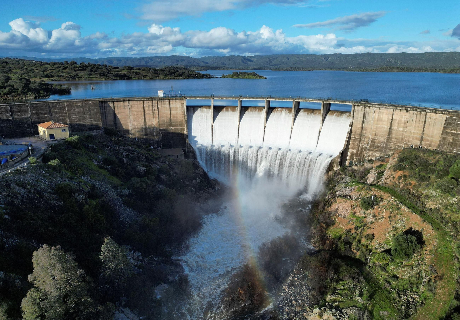 El embalse de Melonares este año