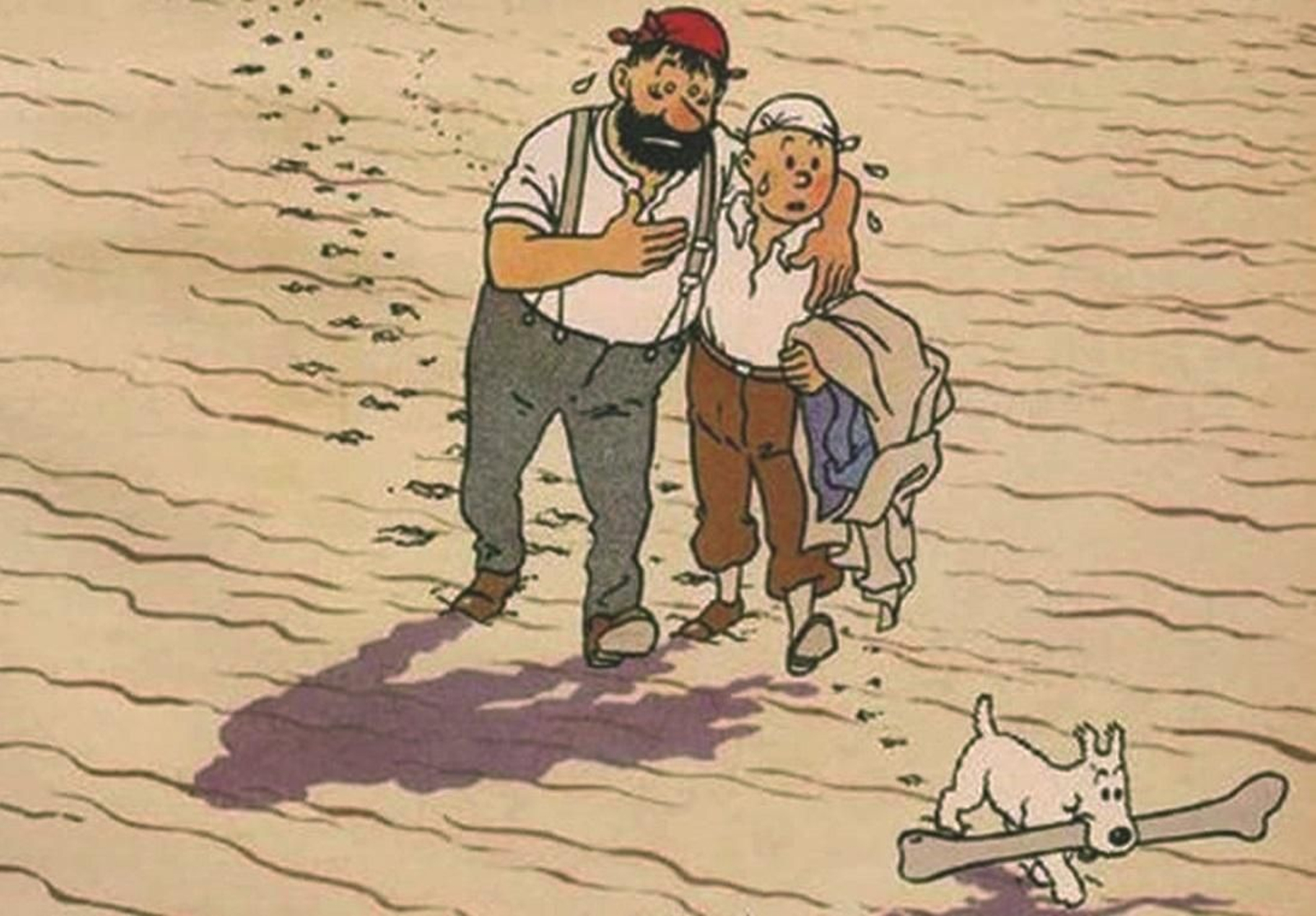 Portada de 'El cangrejo de las pinzas de oro'.