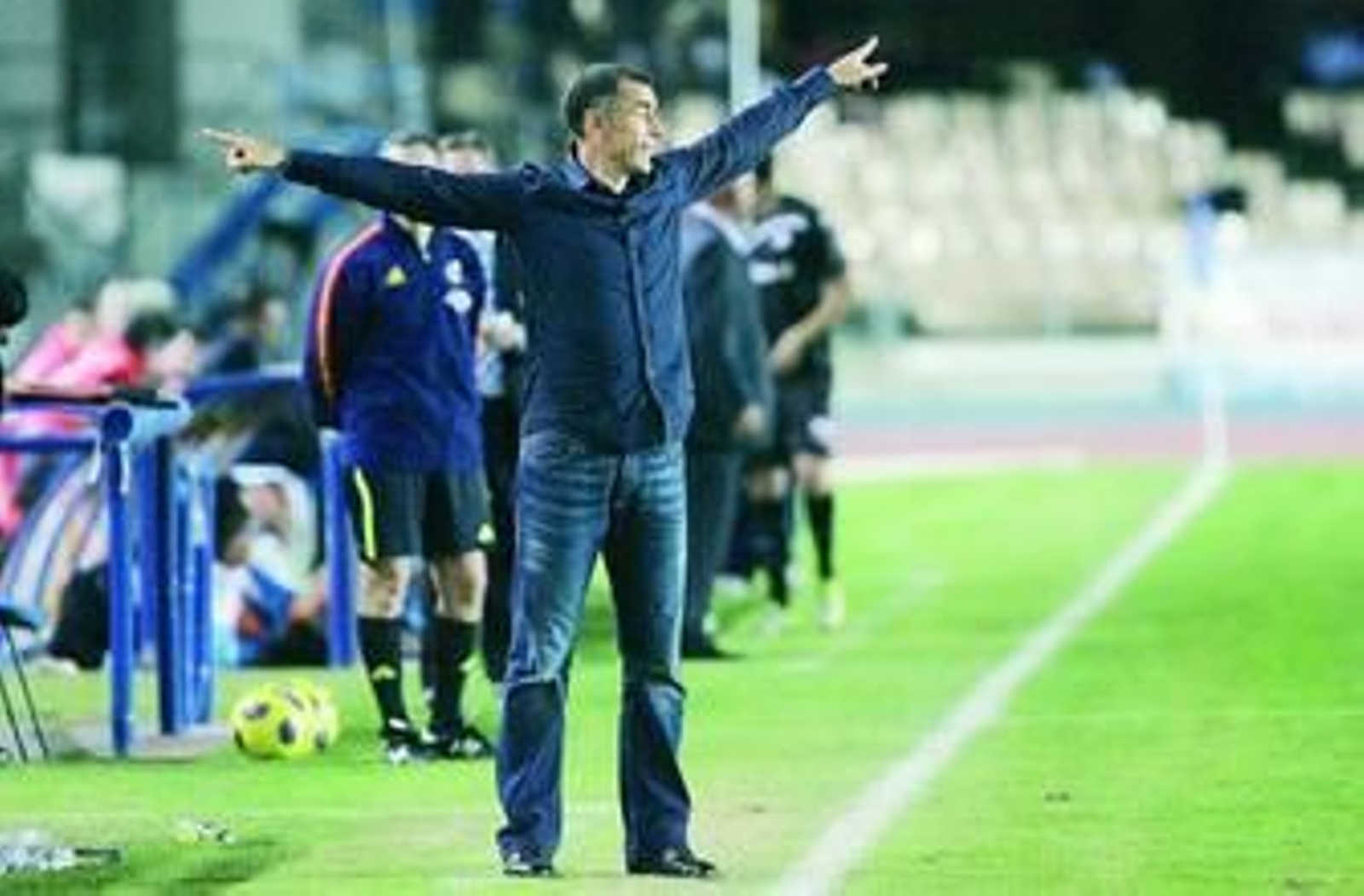 Javi López, en un partido de la pasada campaña en Chapín.