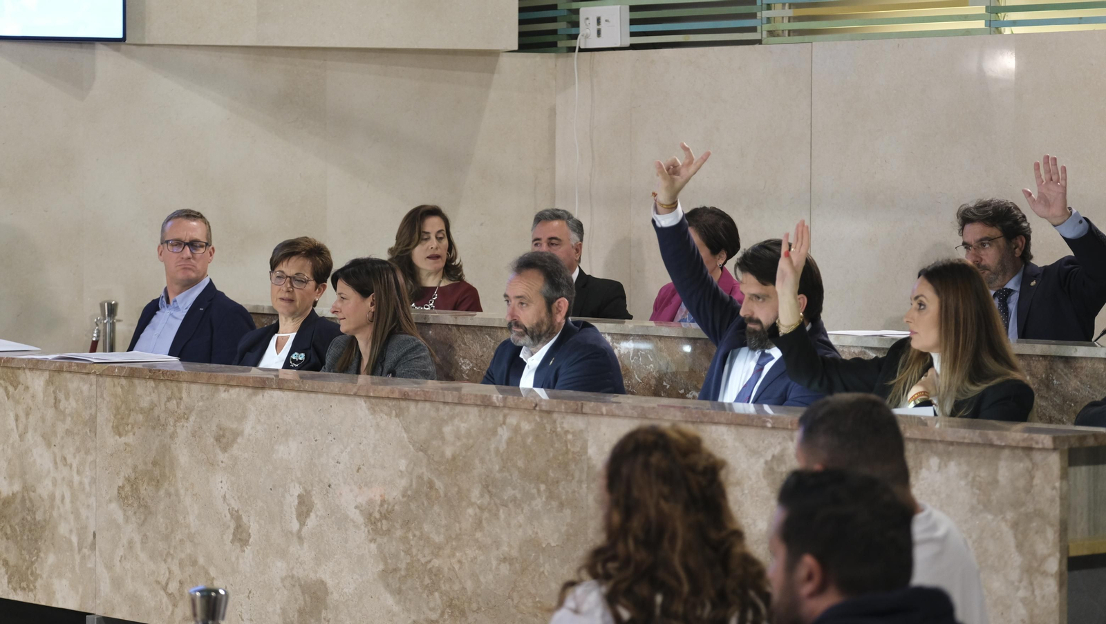 Imágenes del pleno ordinario del Ayuntamiento de Almería